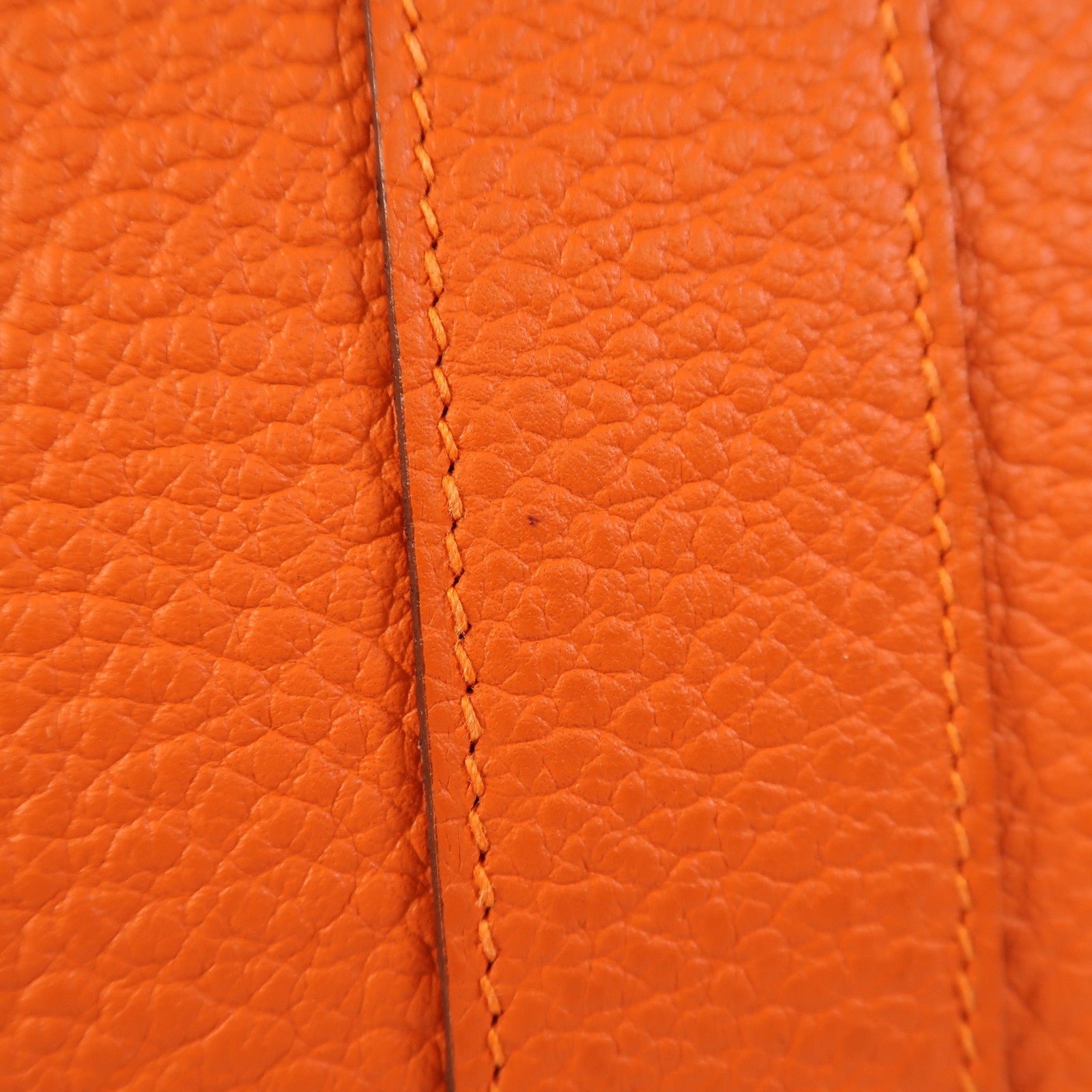 HERMES Negonda皮革Garden Party PM銀扣手挽袋Feu