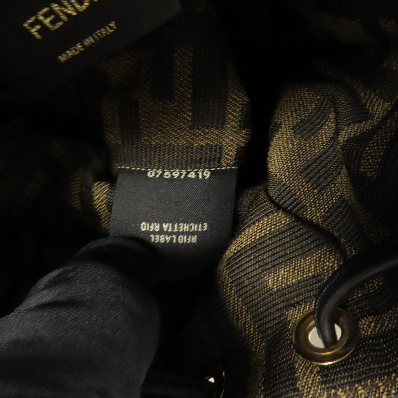 FENDI 帆布Mon Tresor金扣手挽肩背兩用袋