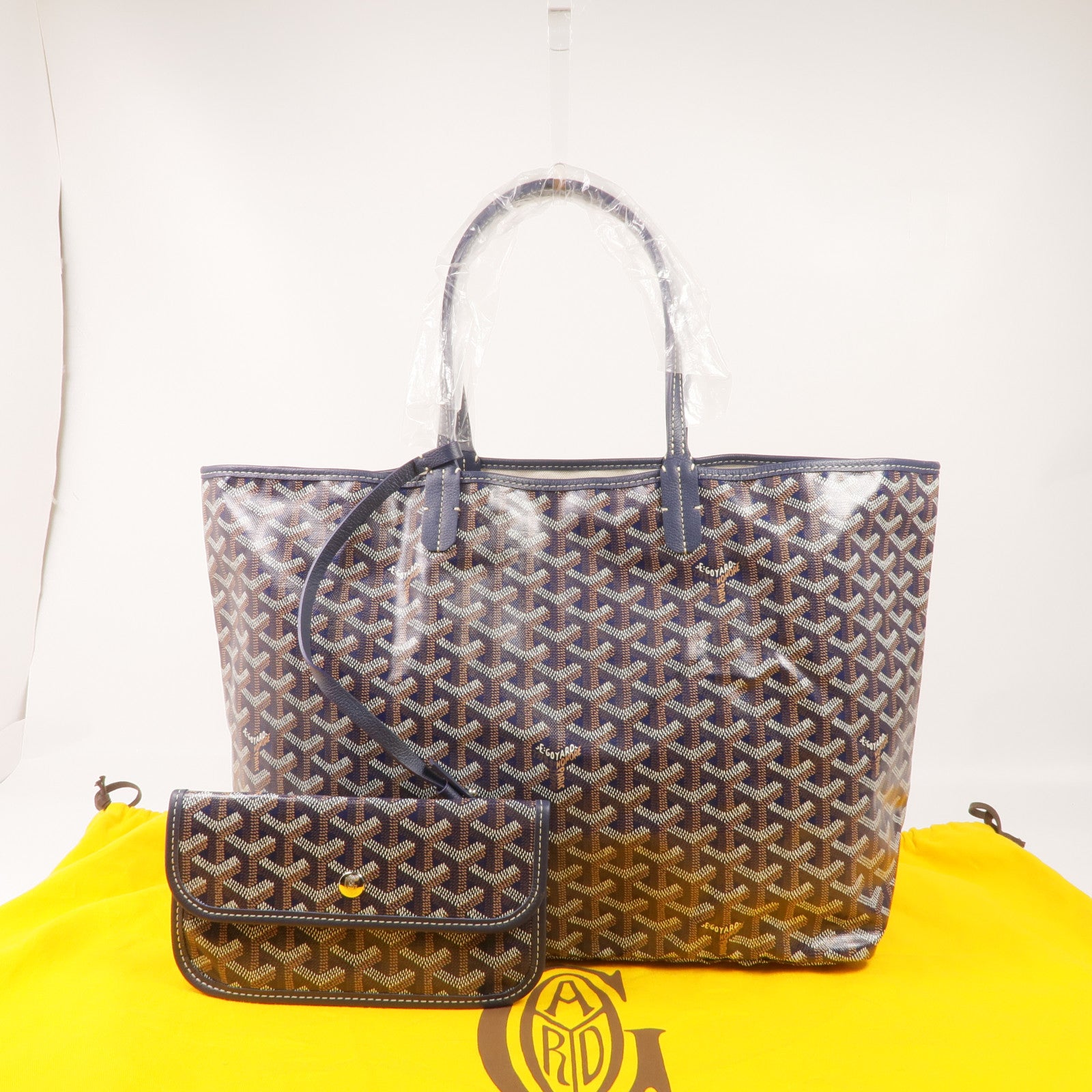 GOYARD 塗層帆布Saint Louis PM銀扣手挽袋