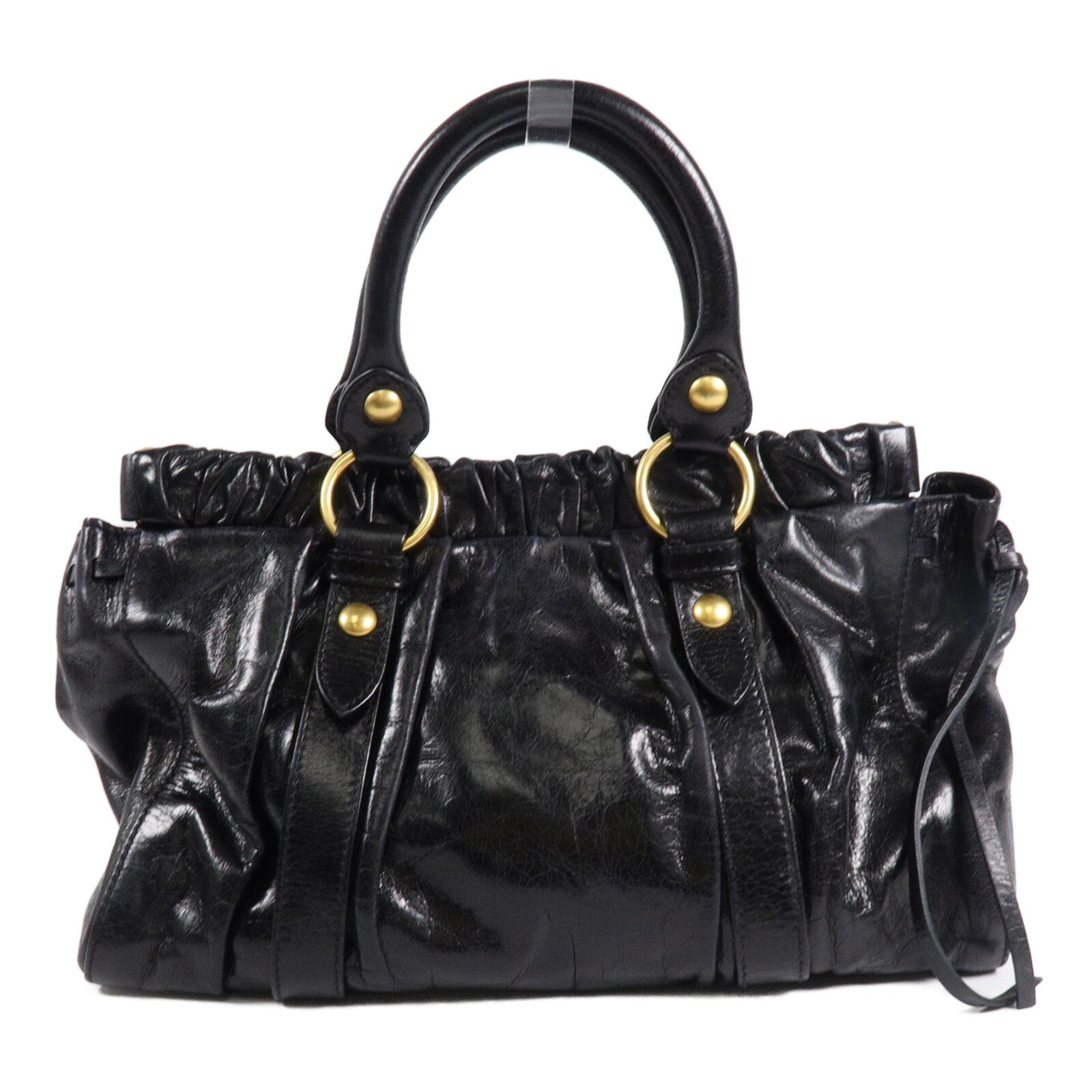 Miu Miu 牛皮皮革2 Way Shoulder手挽肩背兩用袋