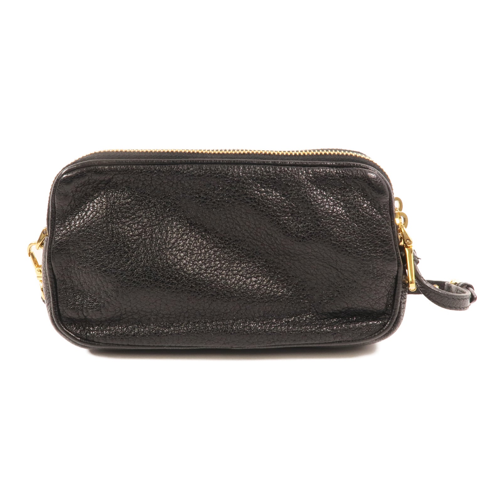 Miu Miu 羊皮皮革Mini Hand Bag金扣手挽袋