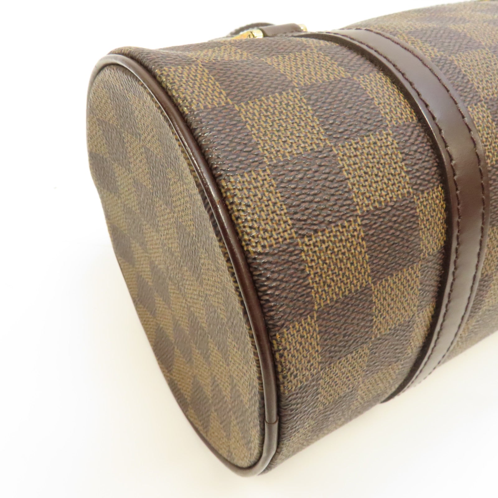 LOUIS VUITTON Damier Papillon PM金扣肩背袋啡色