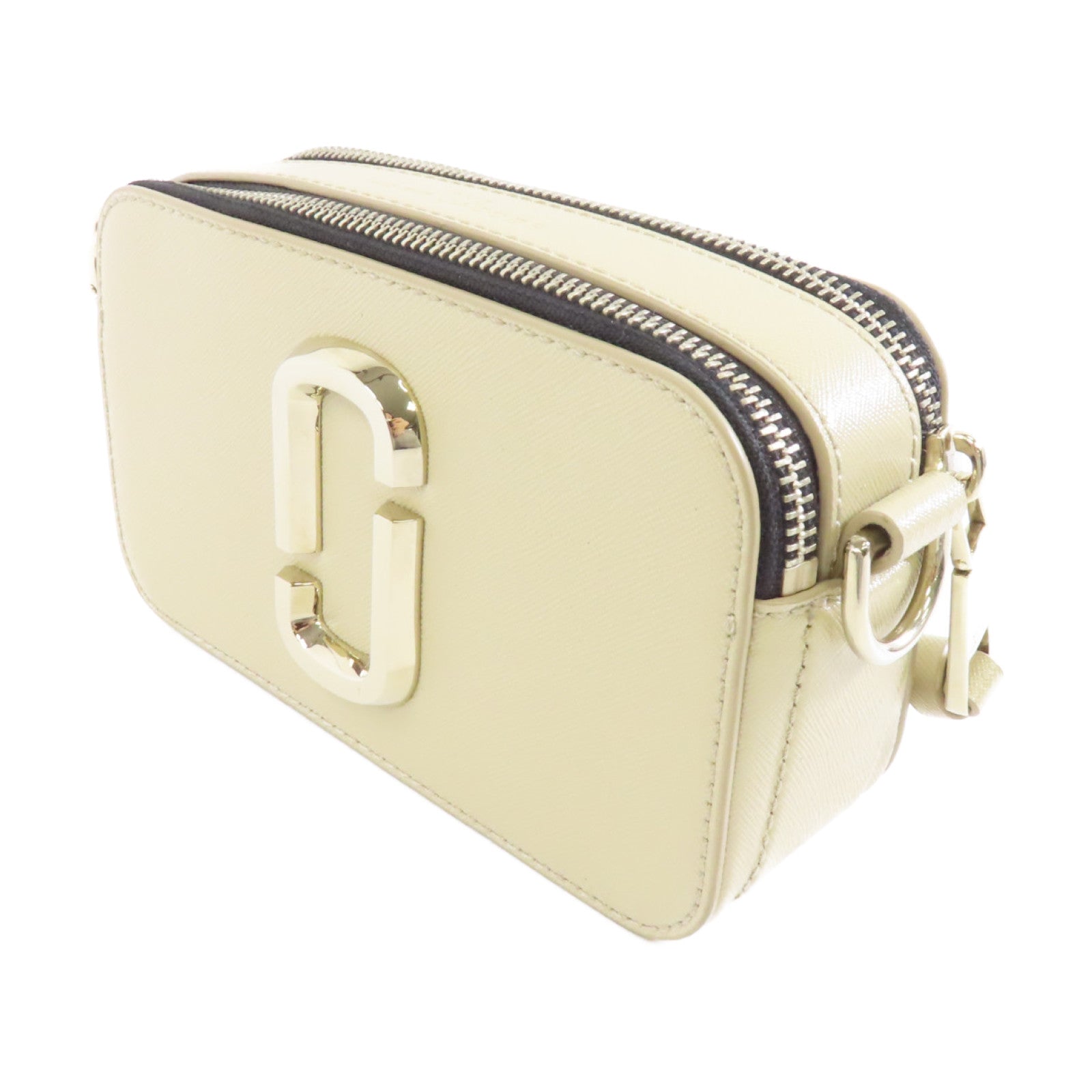 MARC BY MARC JACOBS 牛皮皮革The Snapshot金扣肩背袋米色