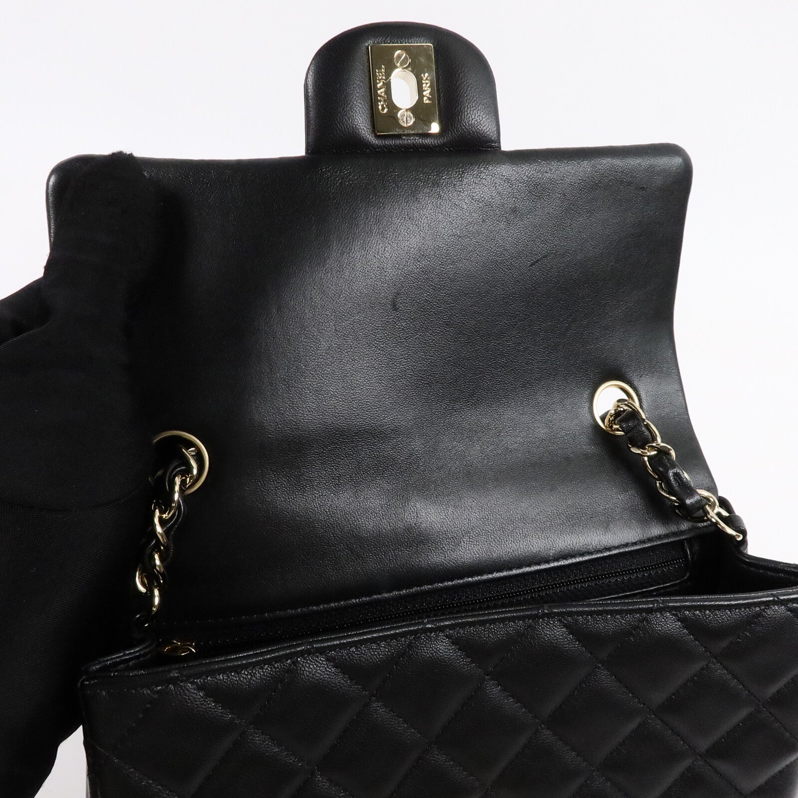 CHANEL 羊皮皮革Mini Classic 20鏈帶肩背袋