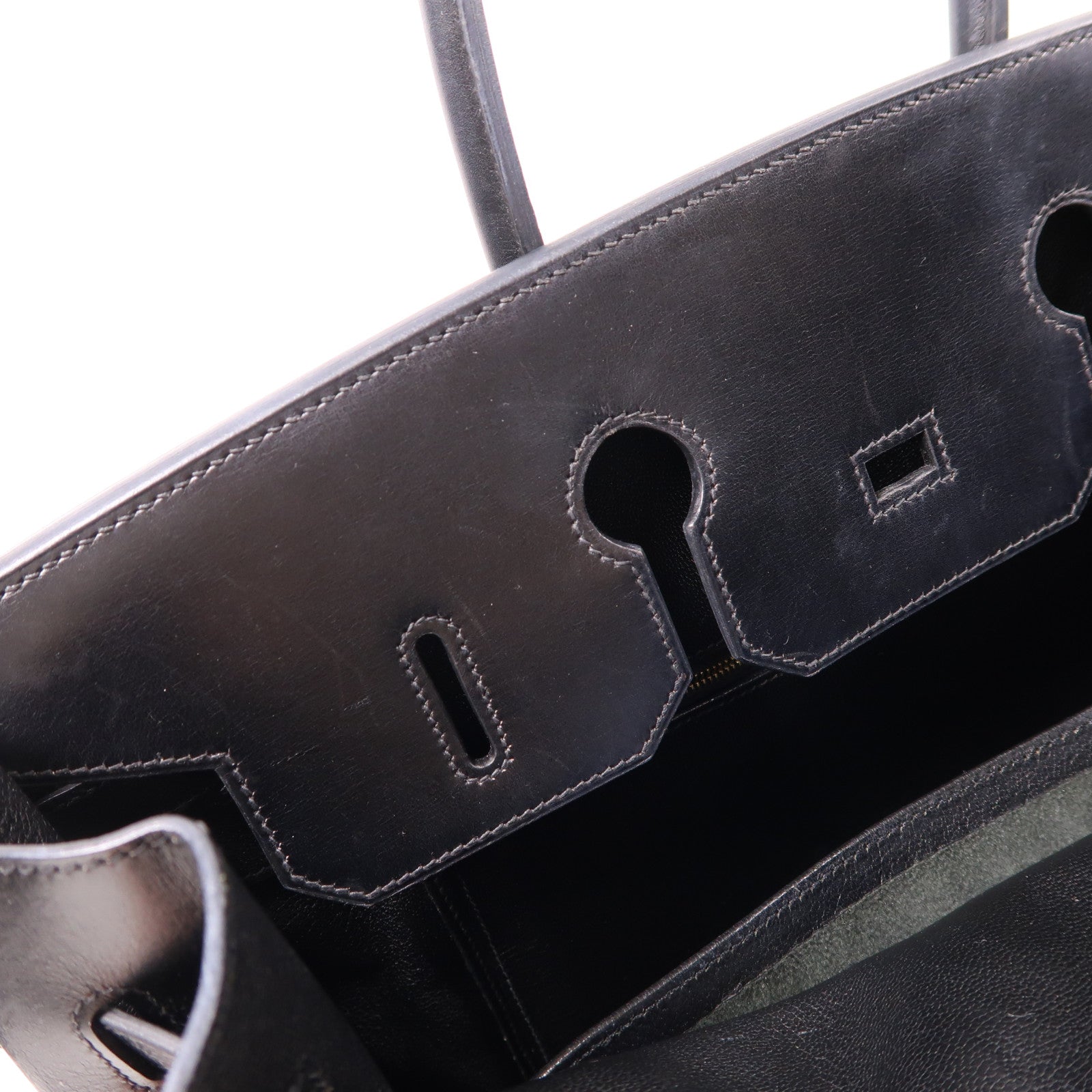 HERMES Box Calf皮革Birkin 35金扣手挽袋Noir