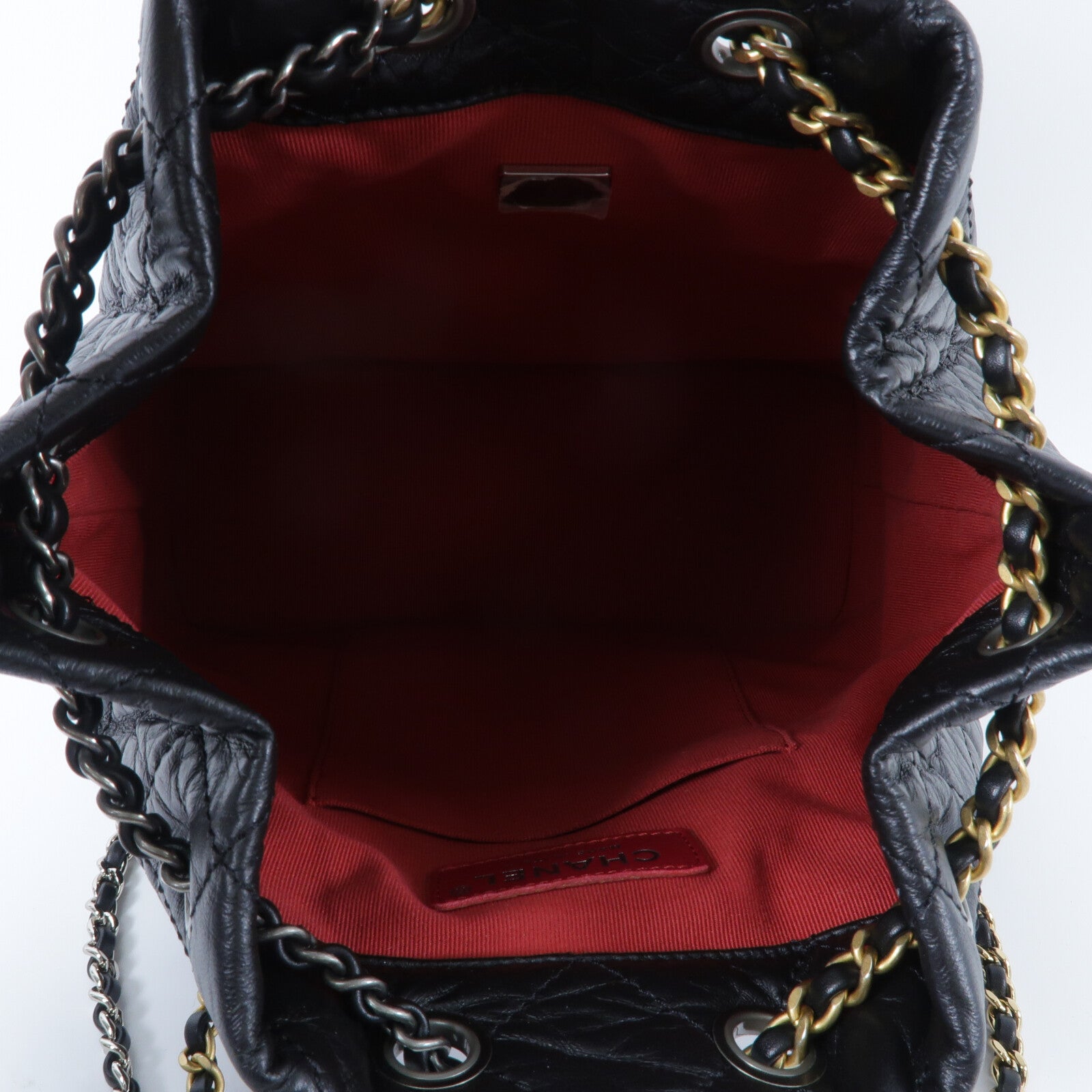 CHANEL 牛皮皮革Gabrielle BackPack鏈帶背包