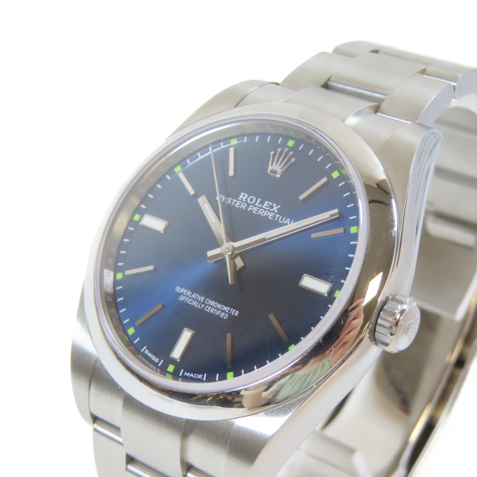 ROLEX Oyster Perpetual 39mm不鏽鋼手錶自動機芯黑色
