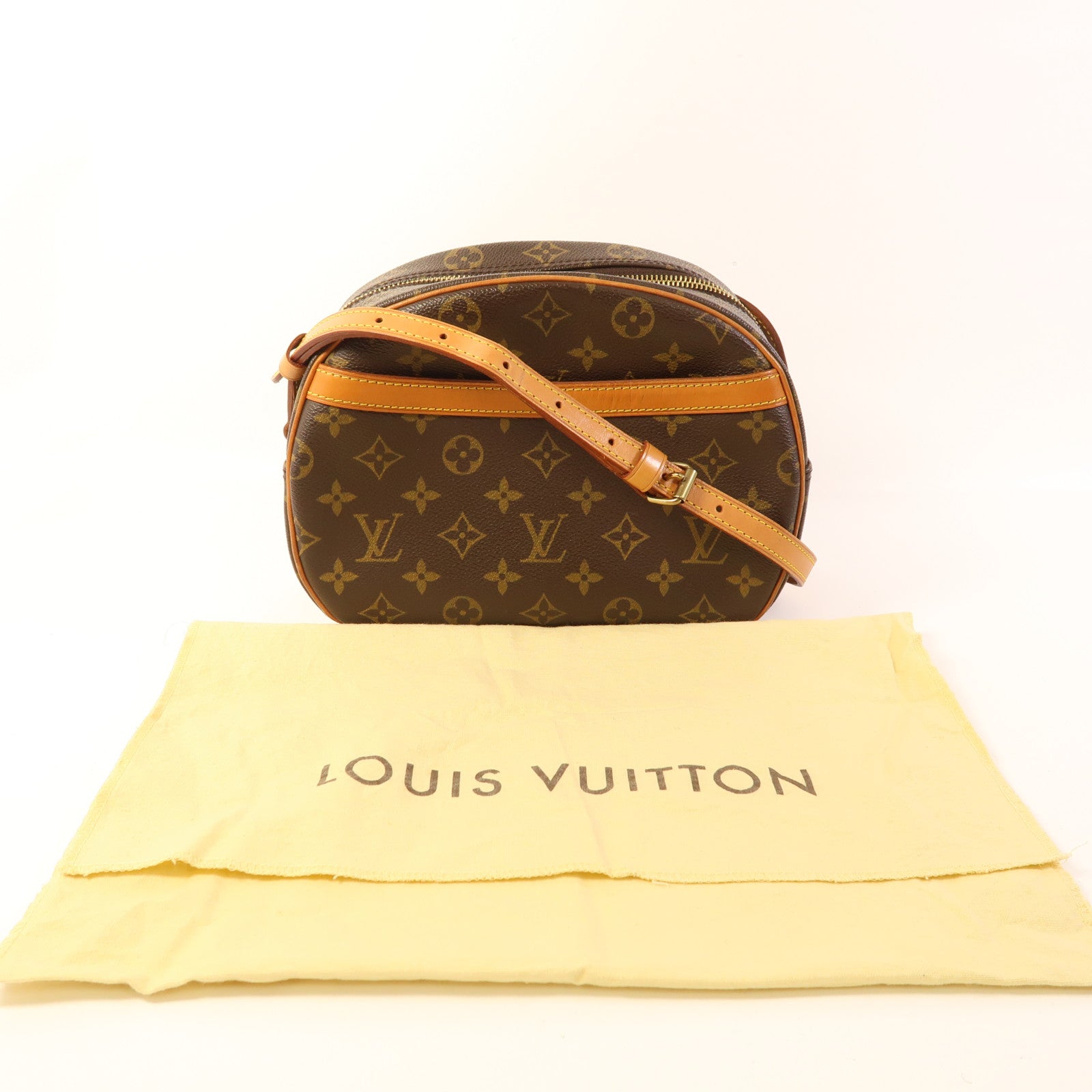 LOUIS VUITTON Monogram Blois金扣肩背袋棕色
