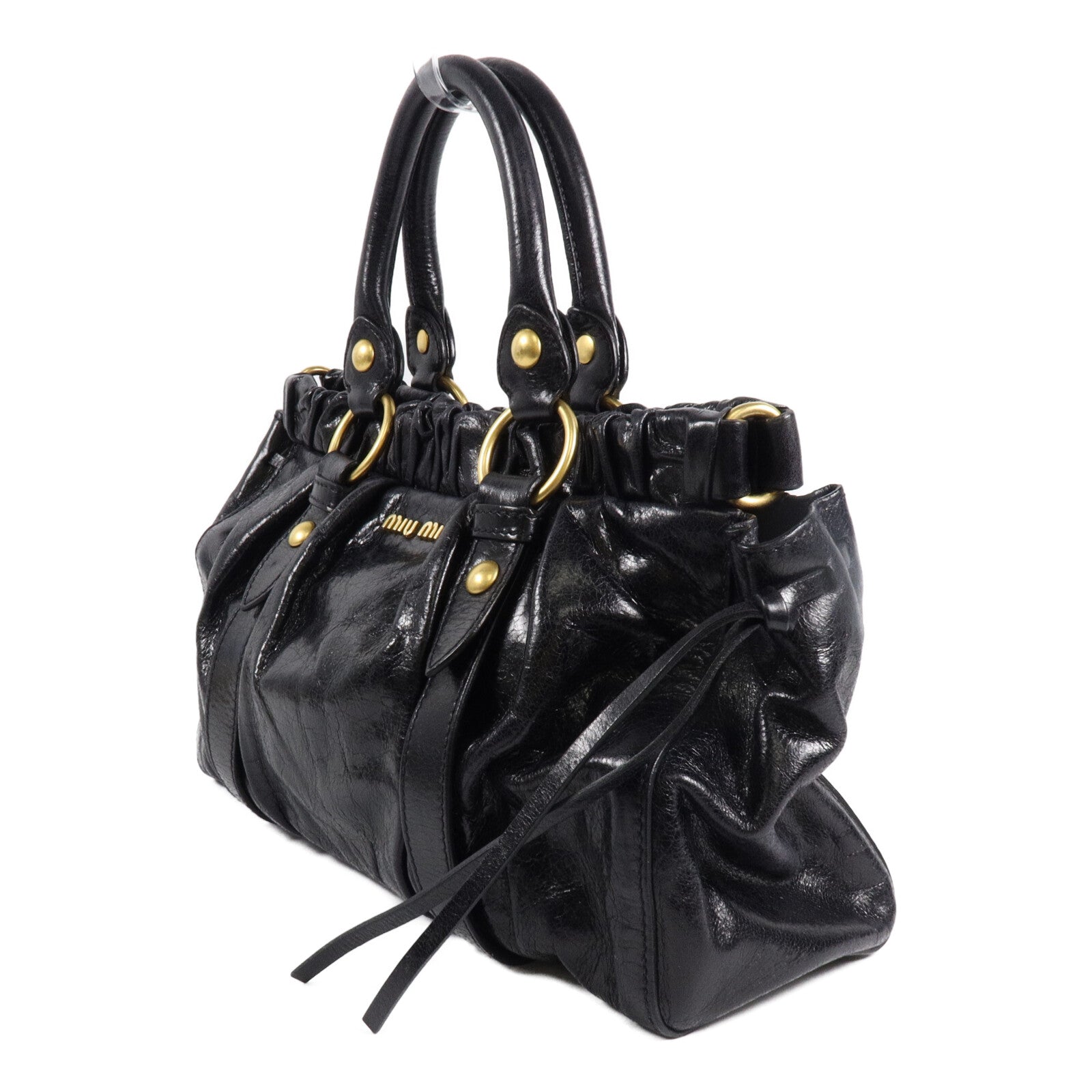 Miu Miu 牛皮皮革2 Way Shoulder手挽肩背兩用袋