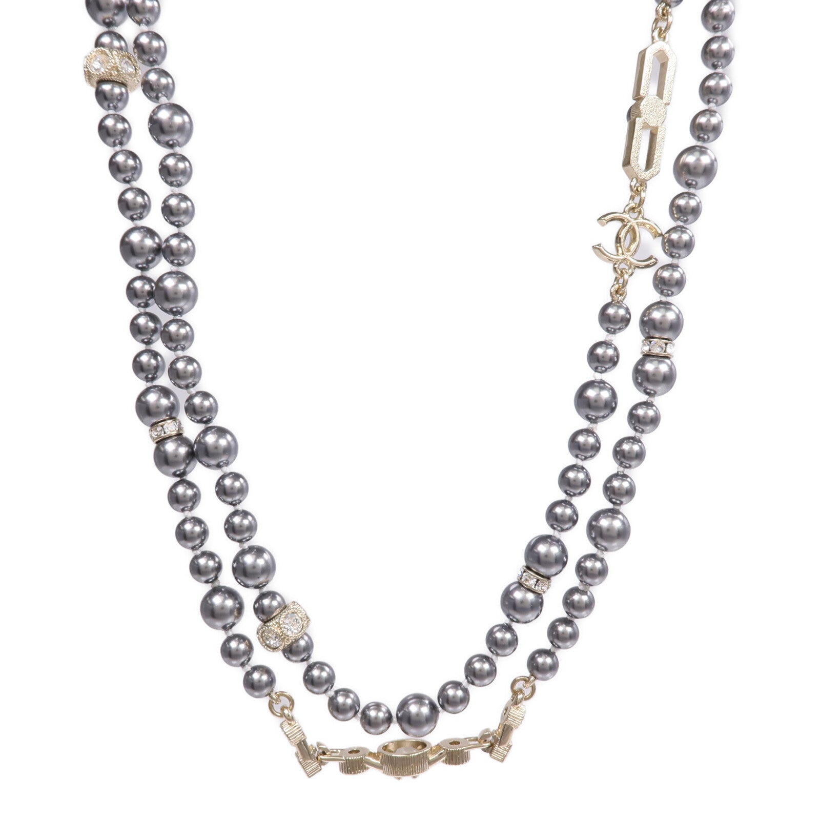 CHANEL PVC/金屬Necklace項鍊