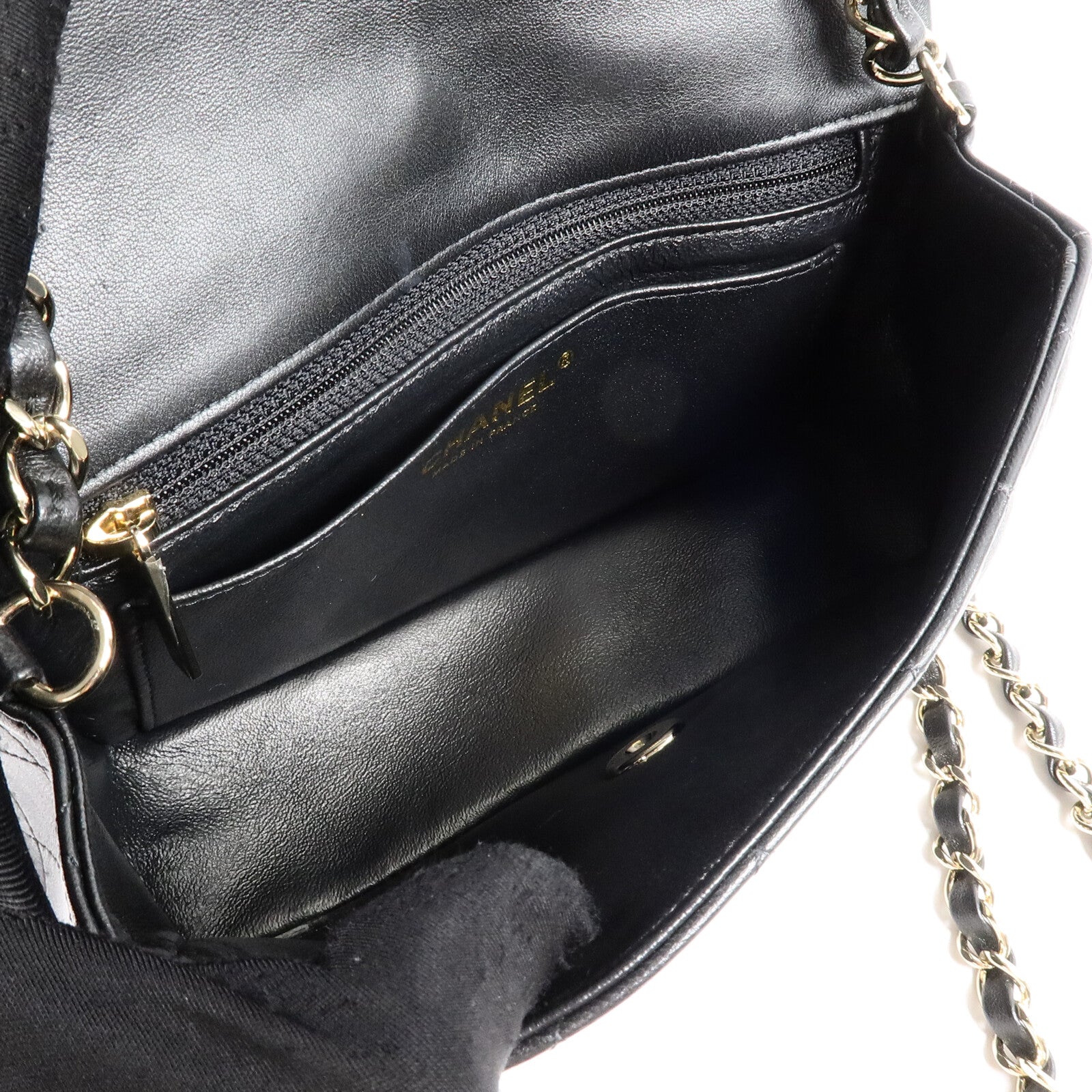 CHANEL 羊皮皮革Mini Classic 20鏈帶肩背袋