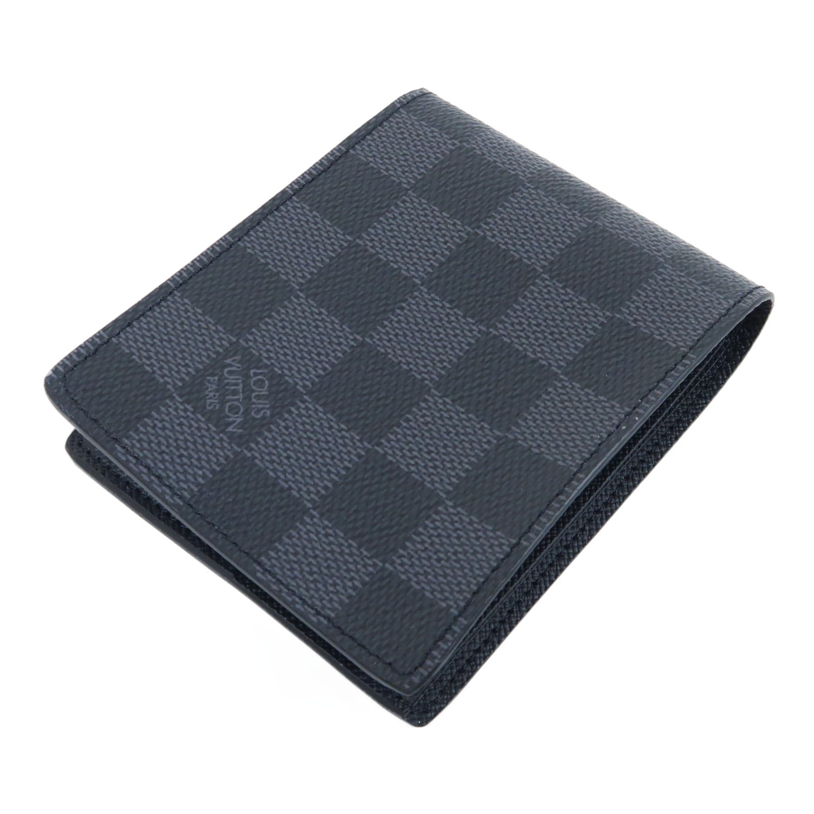 LOUIS VUITTON 【激減優惠】Damier Graphite Slender Wallet錢包黑色/灰色