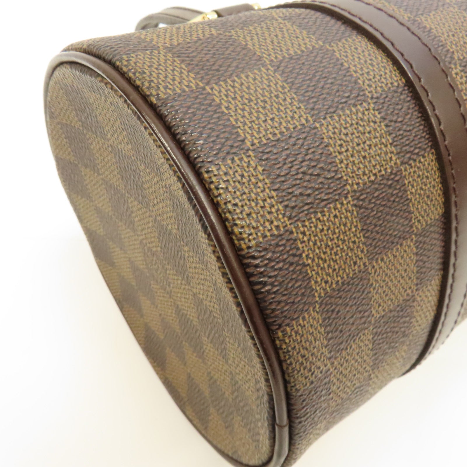 LOUIS VUITTON Damier Papillon PM金扣肩背袋啡色