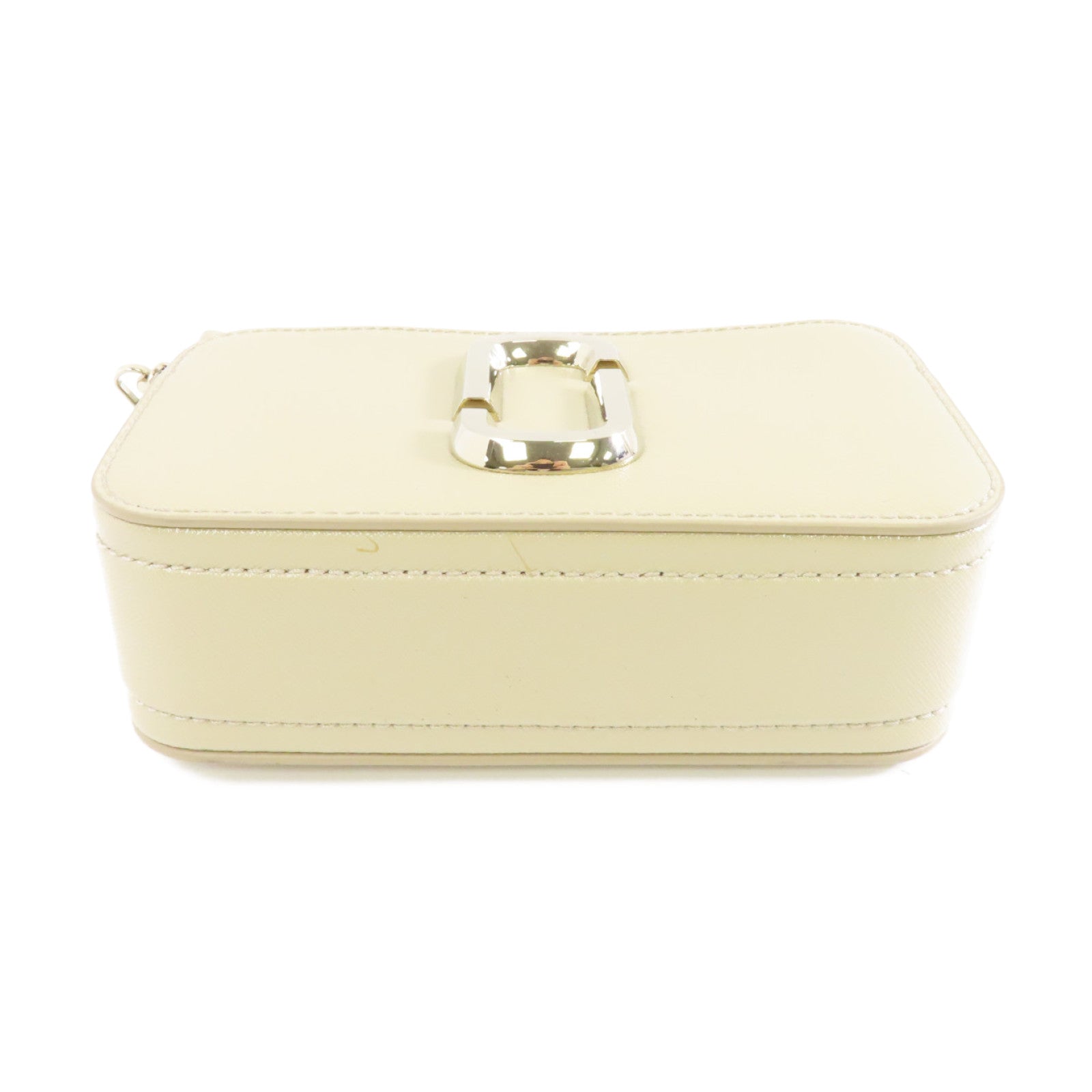 MARC BY MARC JACOBS 牛皮皮革The Snapshot金扣肩背袋米色