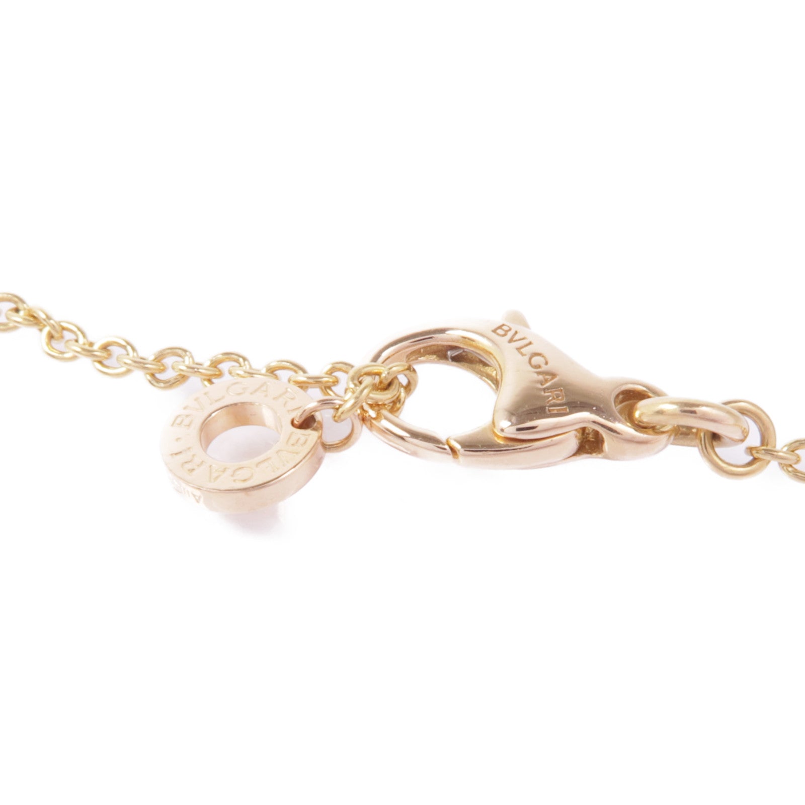 BVLGARI 18K玫瑰金/陶瓷B-Zero 1 Necklace鑽石項鍊