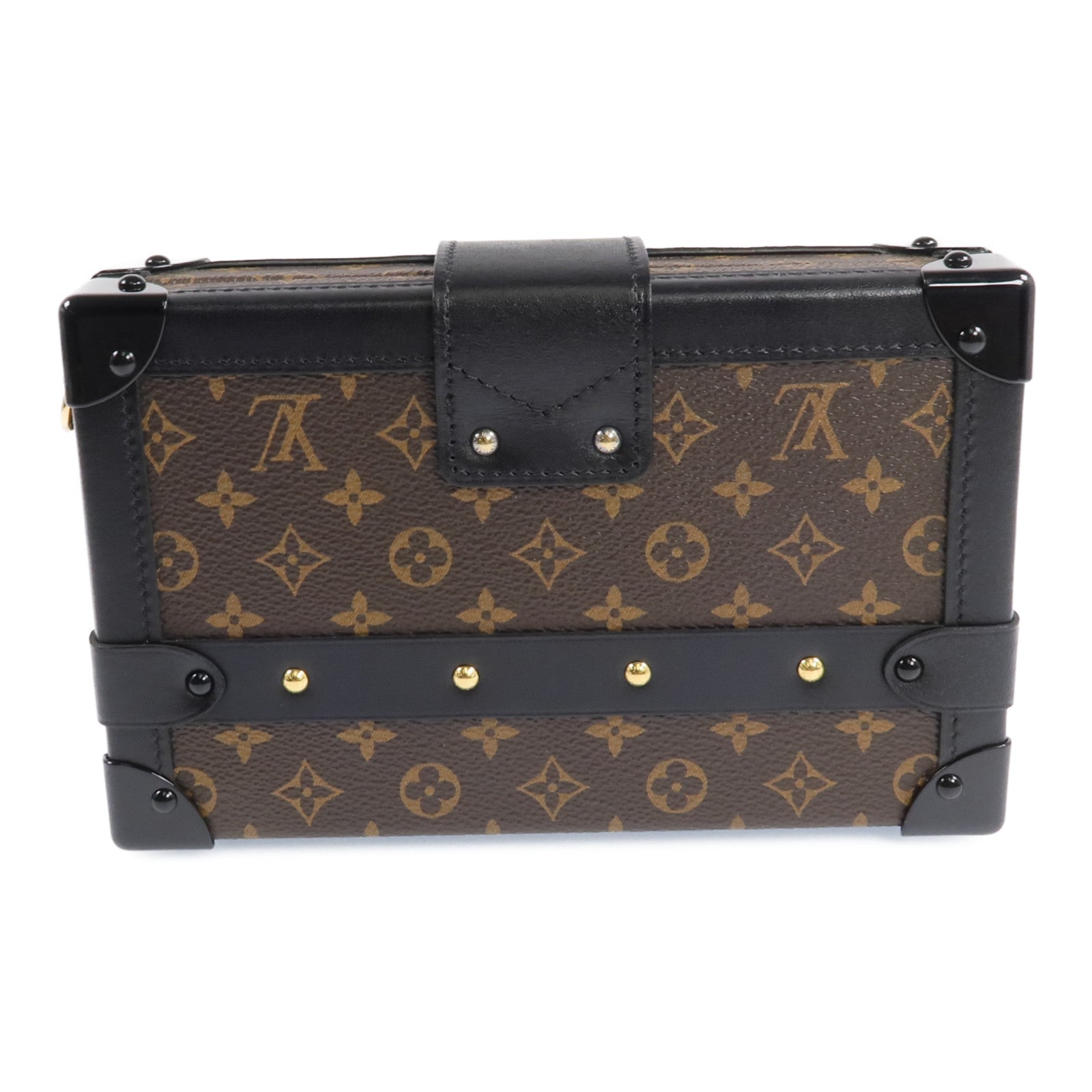 LOUIS VUITTON Monogram Petite Malle金扣肩背袋