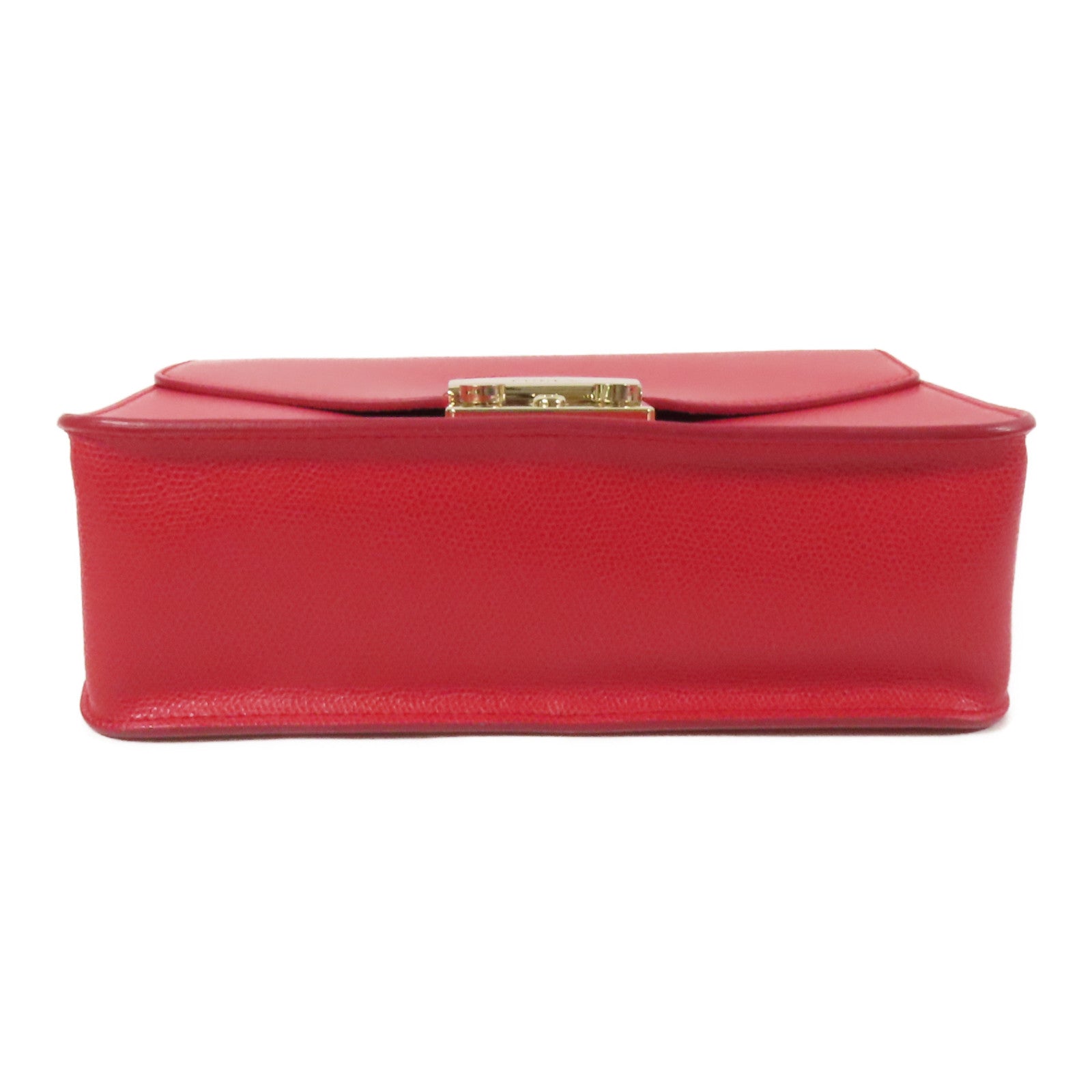 Furla 牛皮皮革Shoulder Bag金扣手挽肩背兩用袋
