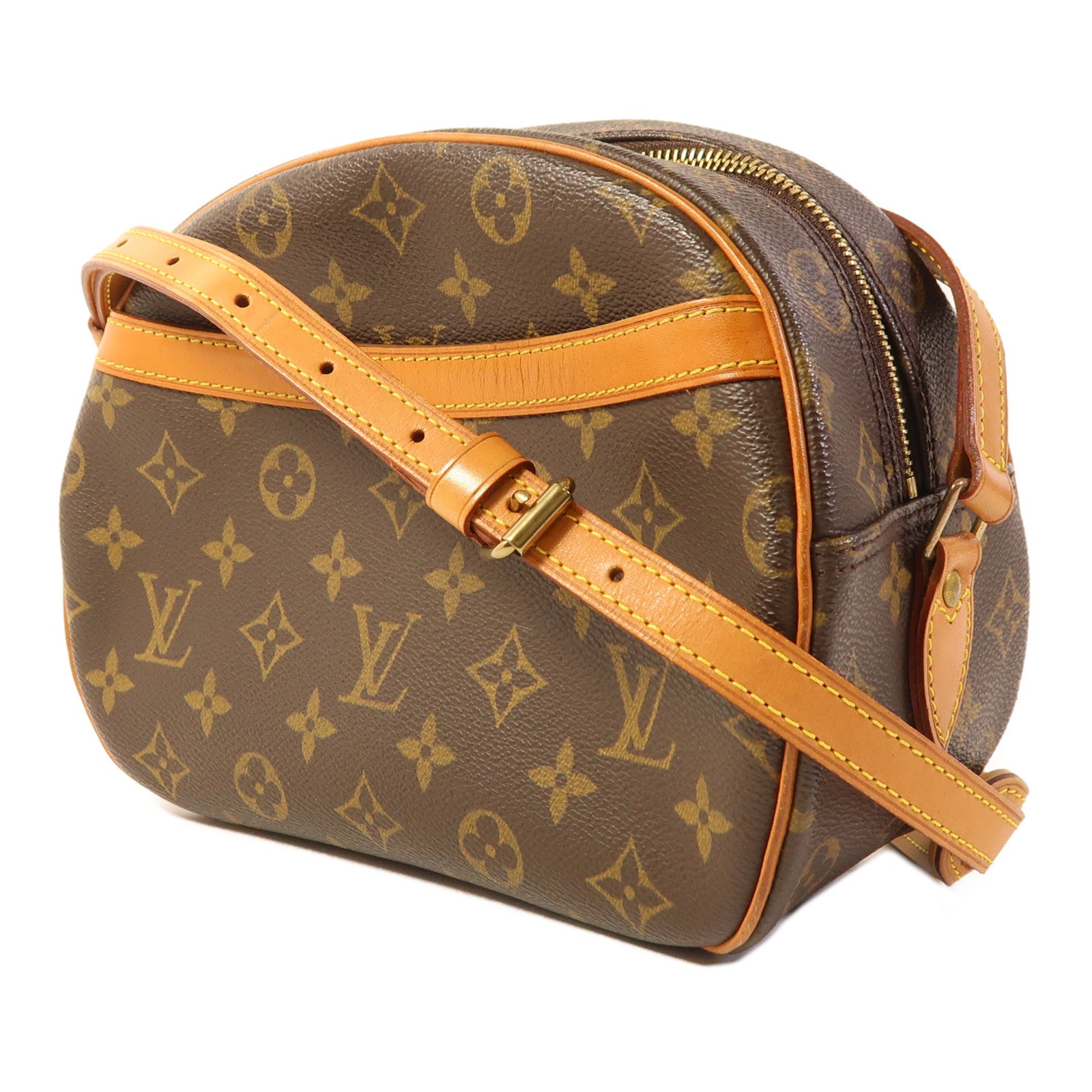 LOUIS VUITTON Monogram Blois金扣肩背袋棕色