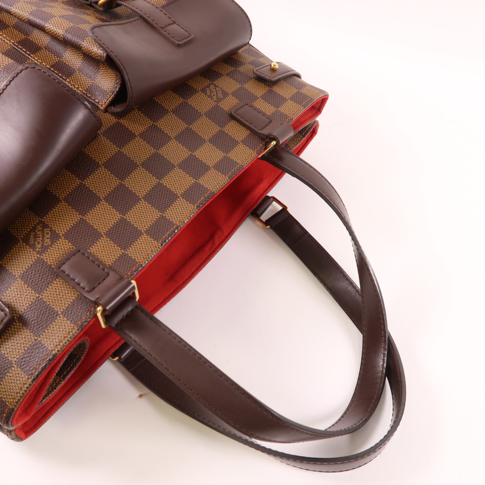 LOUIS VUITTON Damier Uzes Tote Bag金扣手挽袋