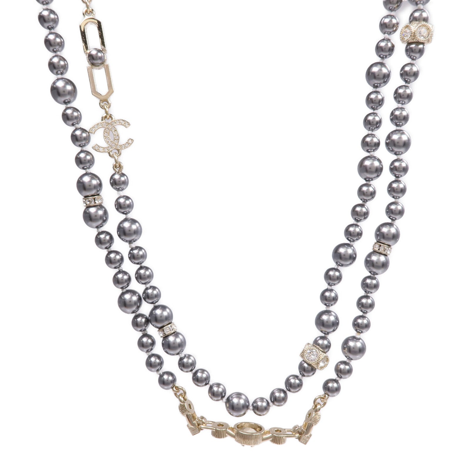 CHANEL PVC/金屬Necklace項鍊