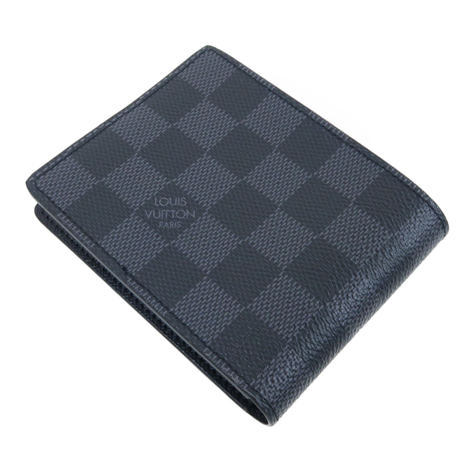 LOUIS VUITTON 【激減優惠】Damier Graphite Slender Wallet錢包黑色/灰色
