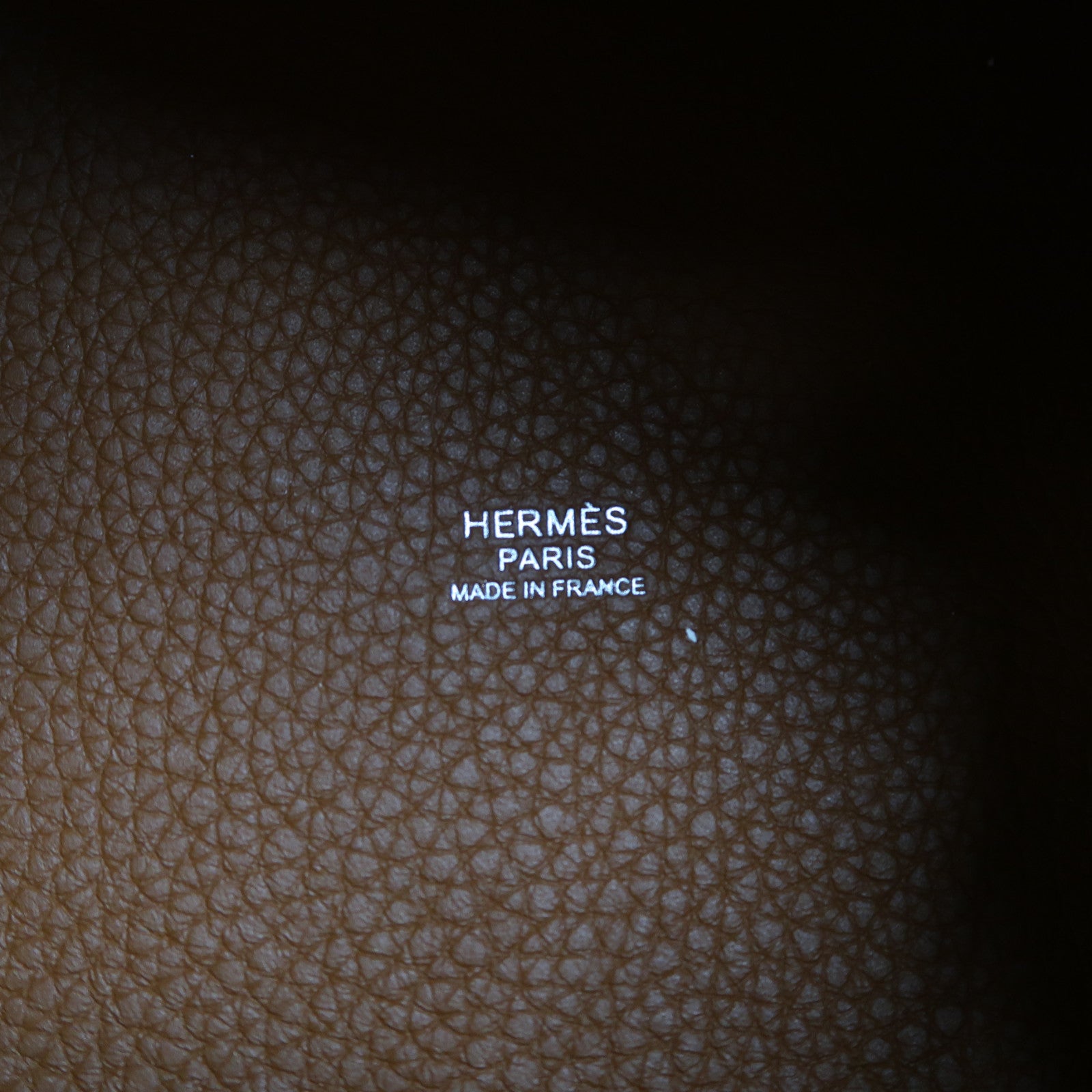 HERMES Clemence皮革Picotin MM銀扣手挽袋Gold/啡色