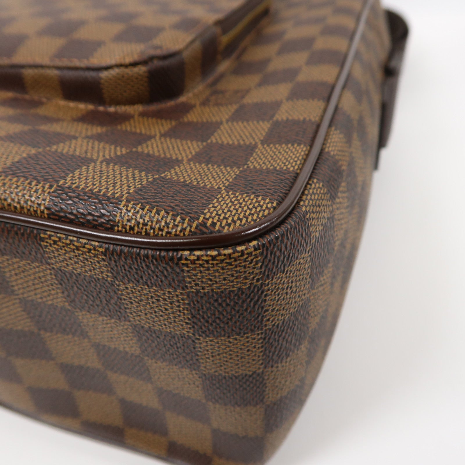 LOUIS VUITTON Damier Ebene Oraf MM金扣肩背袋啡色