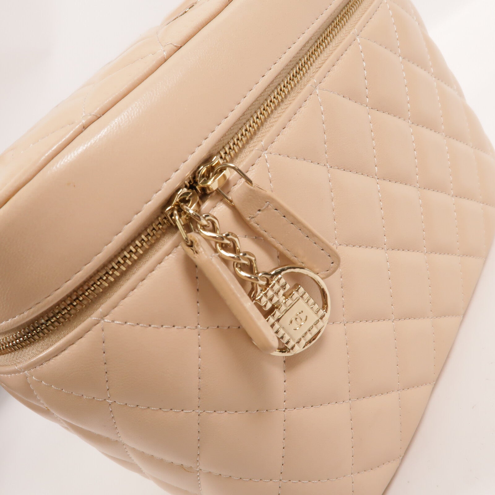 CHANEL 羊皮皮革Vanity Case手挽袋