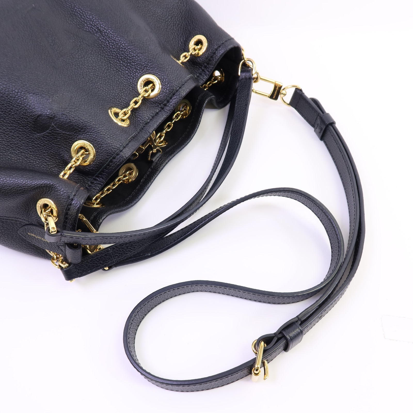 LOUIS VUITTON Monogram Empreinte Bundle金扣手挽肩背兩用袋