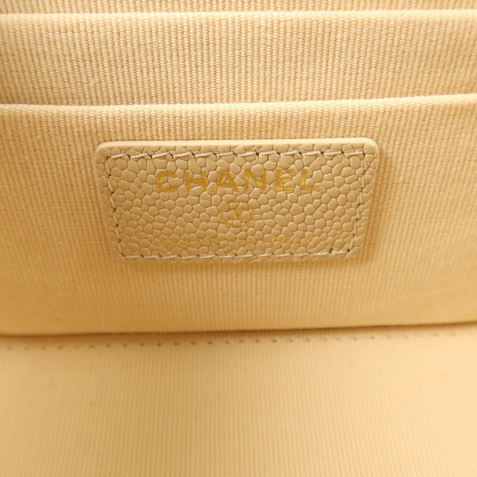 CHANEL 羊皮皮革Chain Shoulder銀扣鏈帶肩背袋