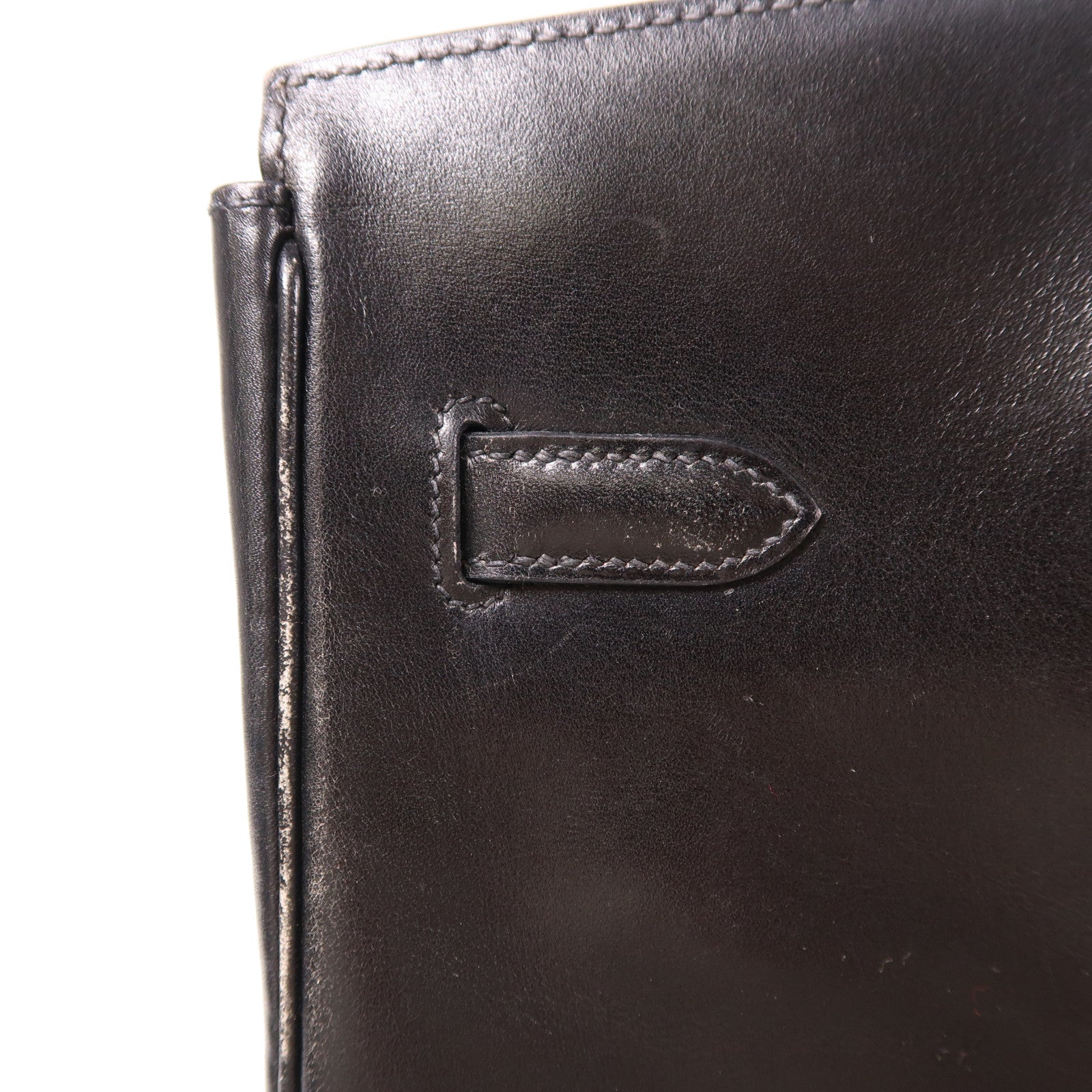 HERMES Box Calf皮革Birkin 35金扣手挽袋Noir