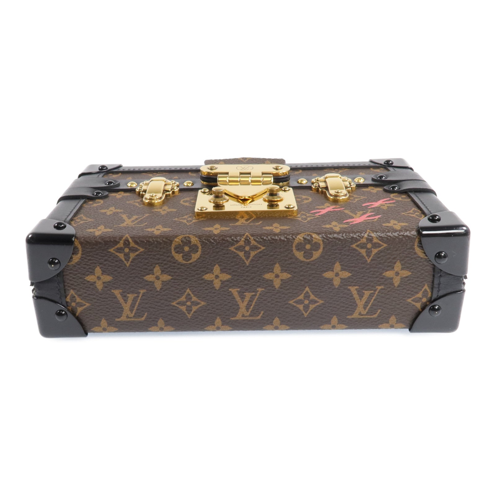 LOUIS VUITTON Monogram Petite Malle金扣肩背袋