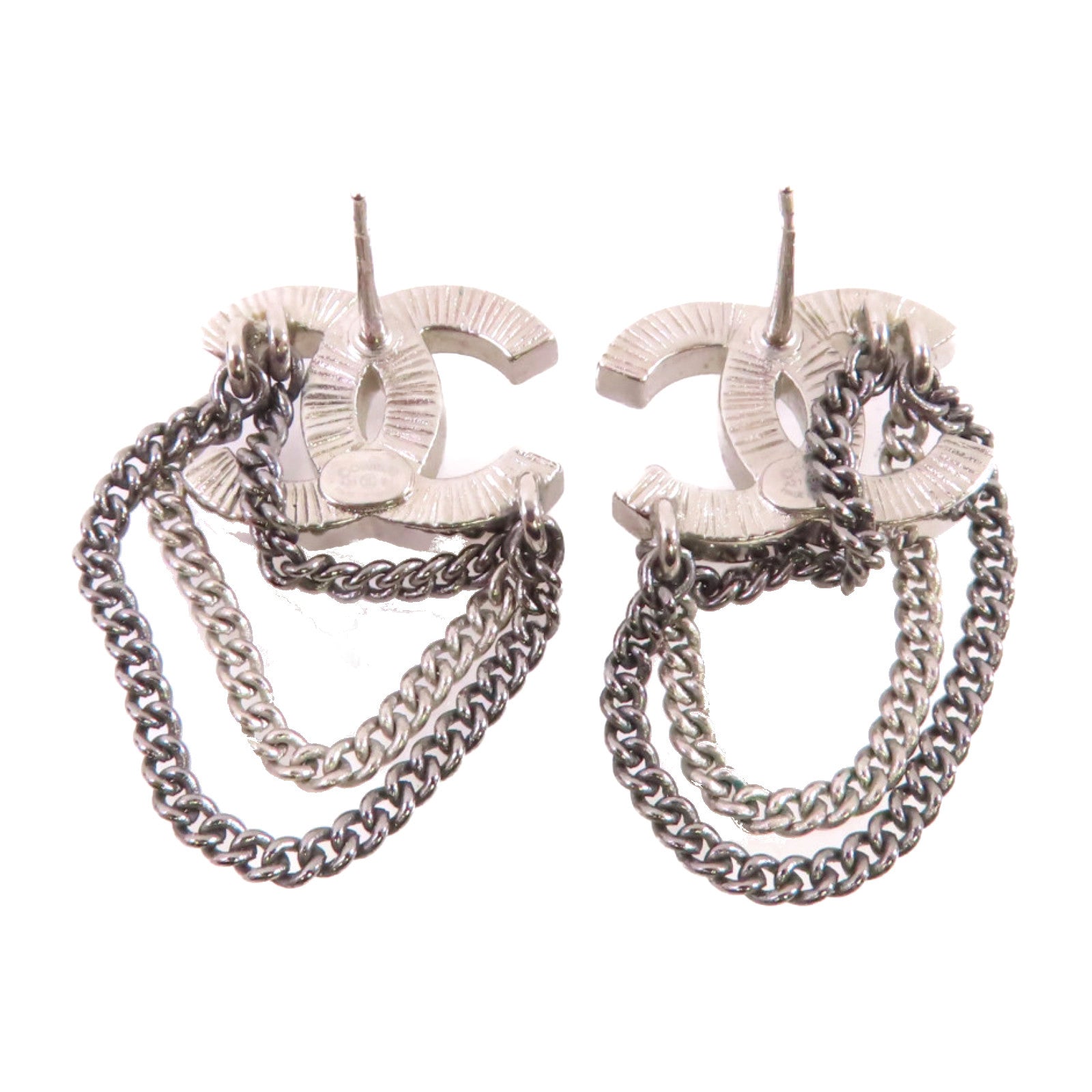 CHANEL CC Earrings A21/B Metal Rhinestones