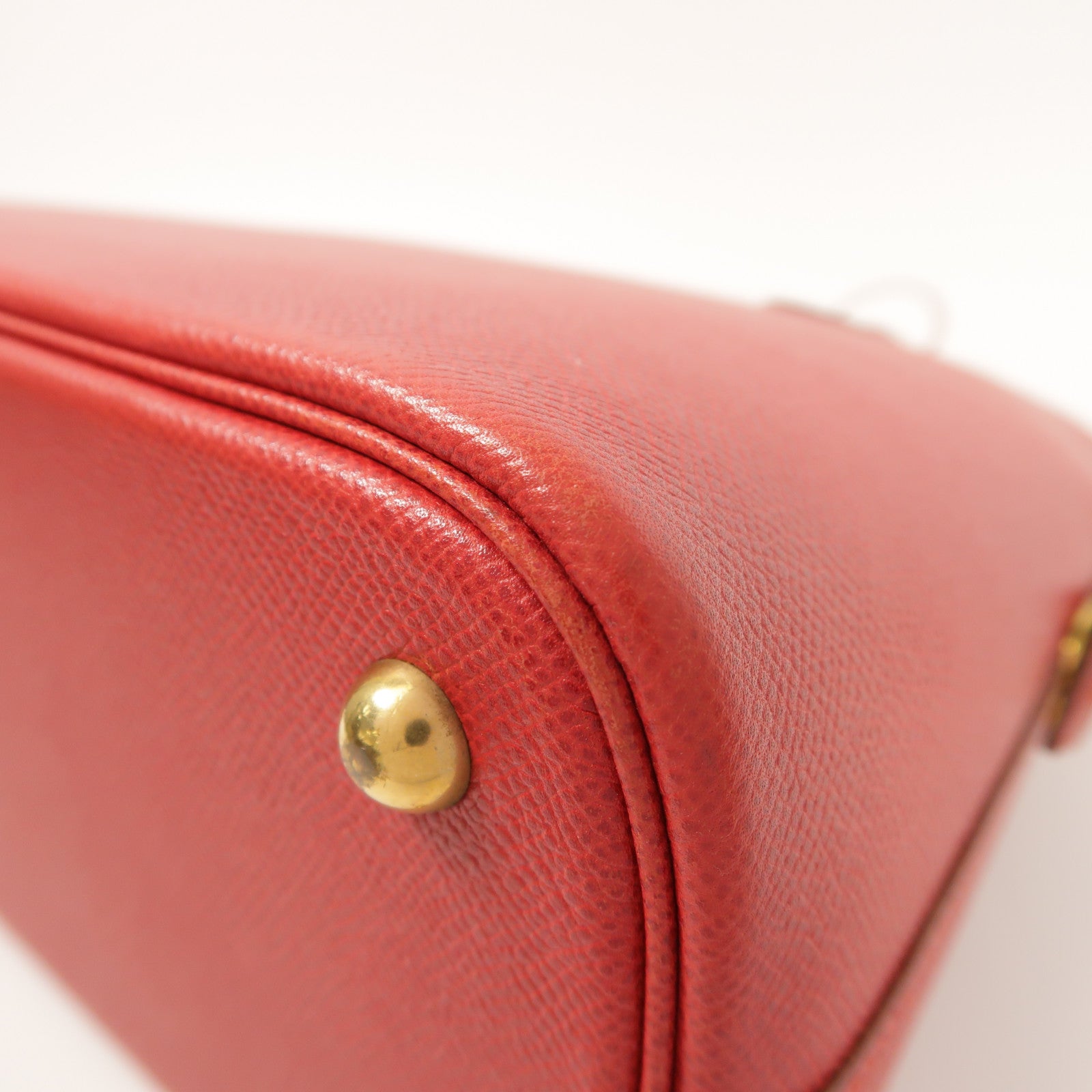 HERMES Epsom皮革Bolide 31金扣手挽肩背兩用袋Rouge Vif