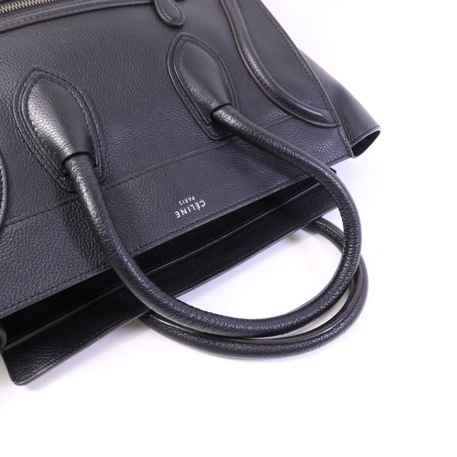 CELINE 牛皮皮革Mini Luggage手挽袋