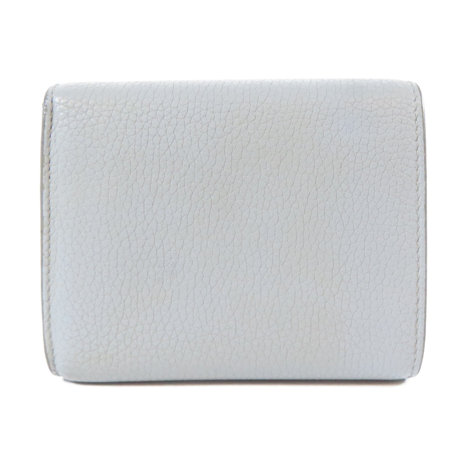 CELINE 【激減優惠】牛皮皮革Small Wallet銀扣錢包淺藍色