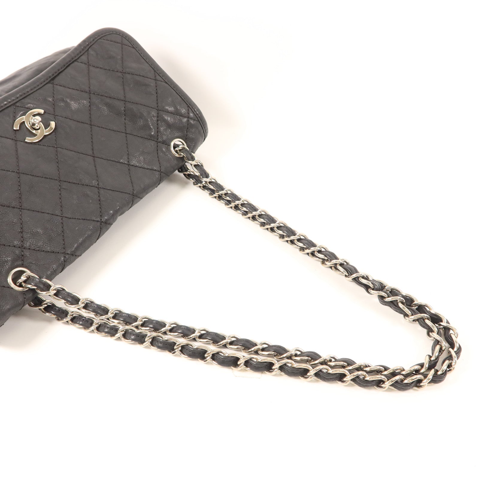 CHANEL 牛皮皮革Matelasse Chain Shoulder銀扣肩背袋