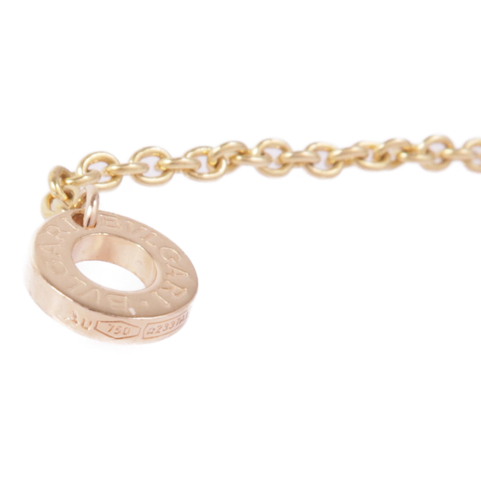 BVLGARI 【激減優惠】18K玫瑰金/陶瓷B-Zero 1 Necklace鑽石項鍊