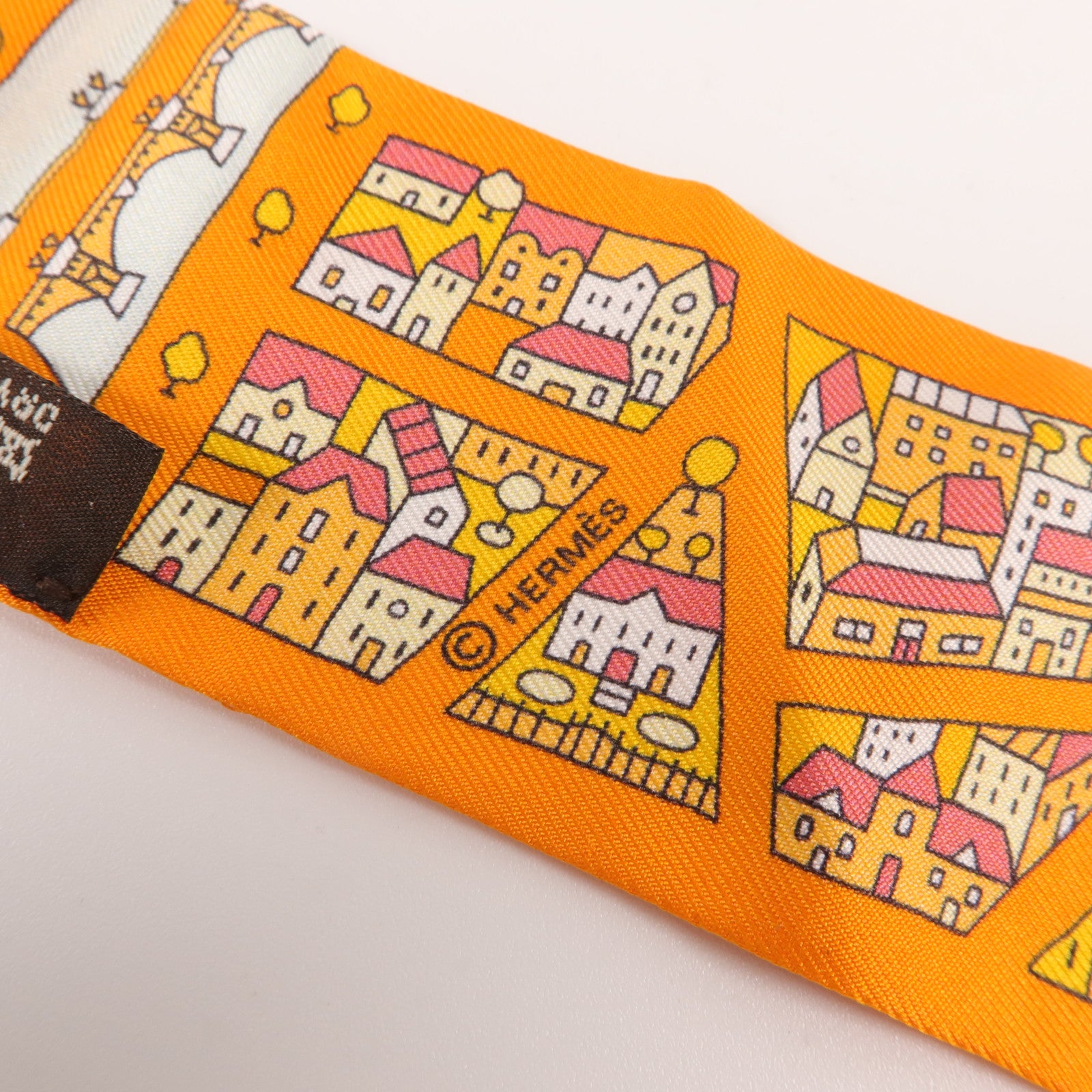 HERMES 絲質Twilly絲巾