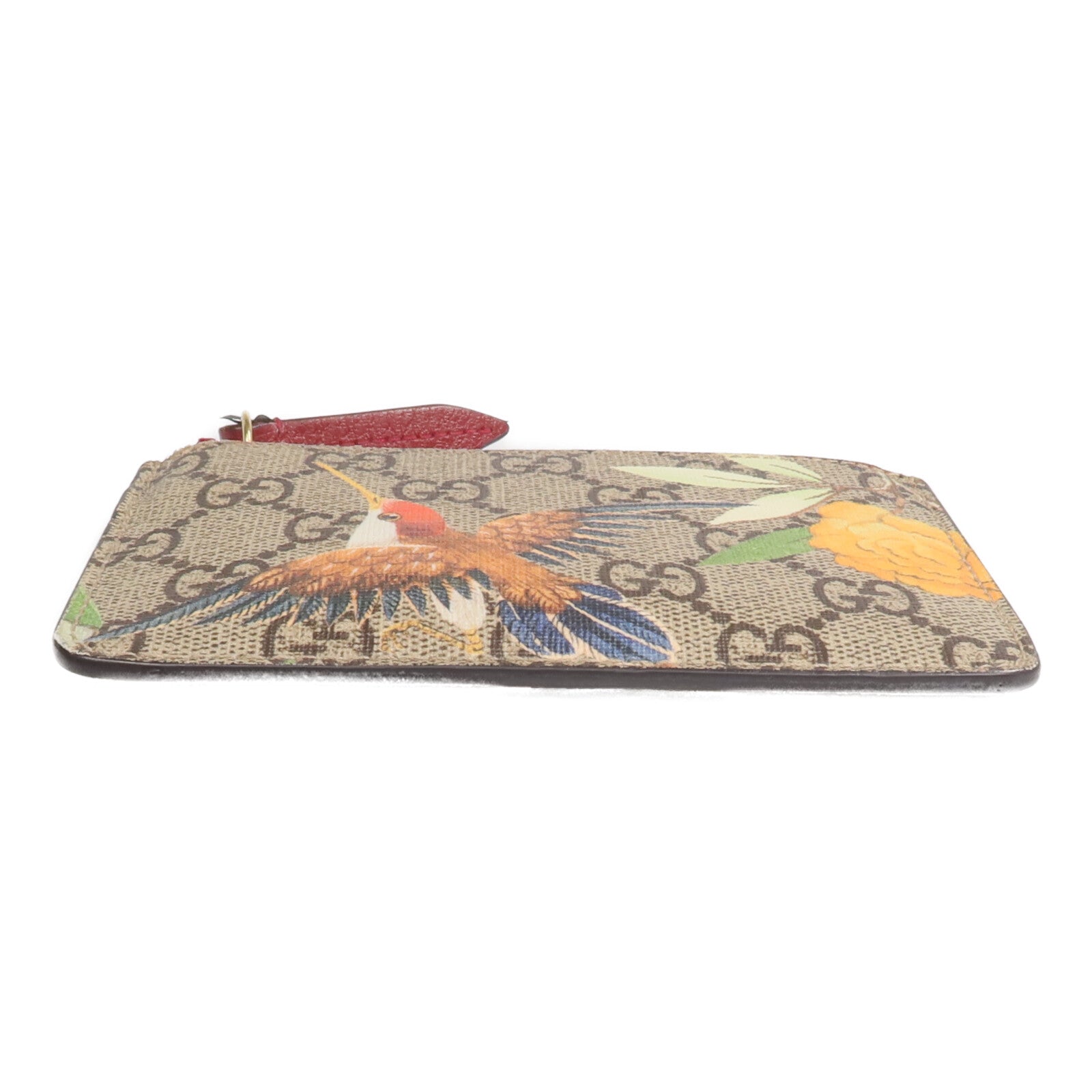 GUCCI 塗層帆布Coin/Card Case金扣零錢包/卡片套