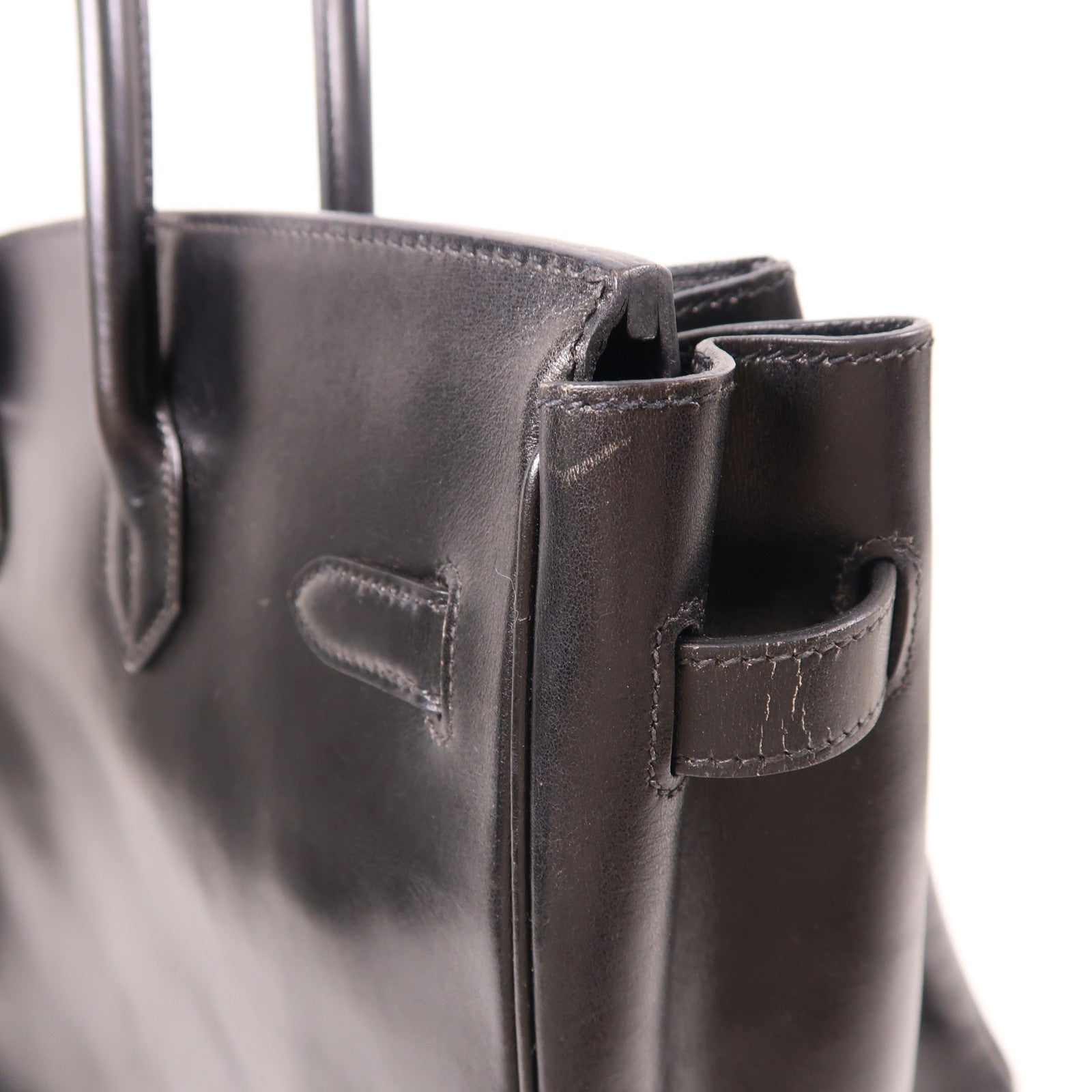 HERMES Box Calf皮革Birkin 35金扣手挽袋Noir