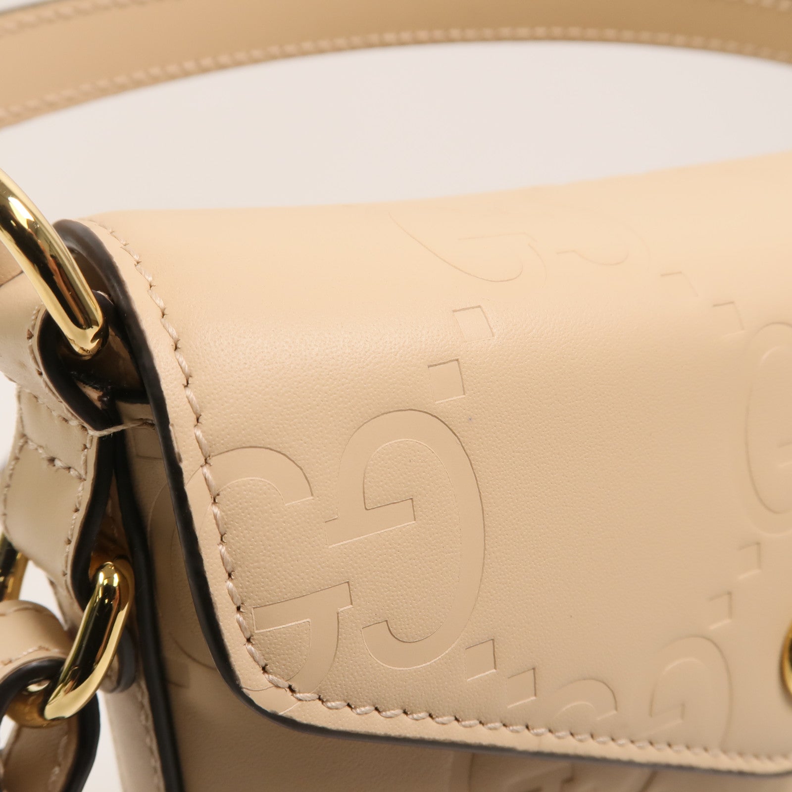 GUCCI 牛皮皮革Guccissima手挽肩背兩用袋