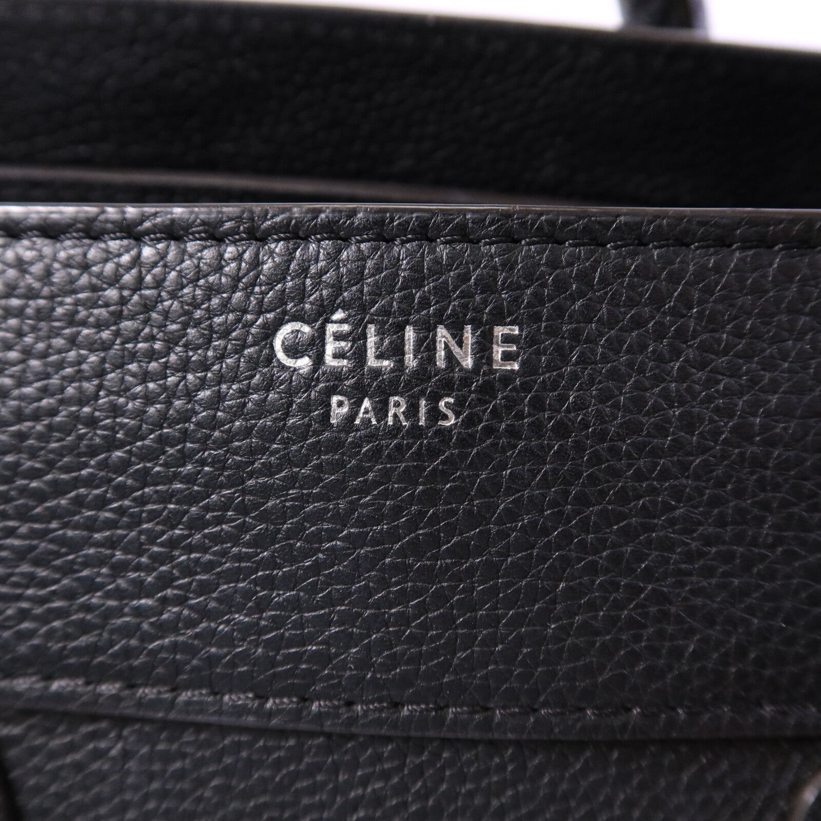CELINE 牛皮皮革Mini Luggage手挽袋