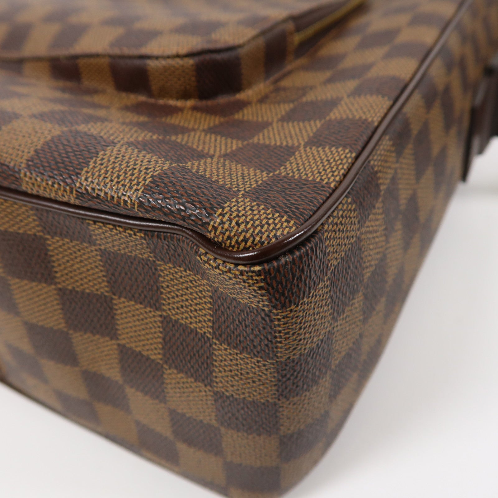 LOUIS VUITTON Damier Ebene Oraf MM金扣肩背袋啡色