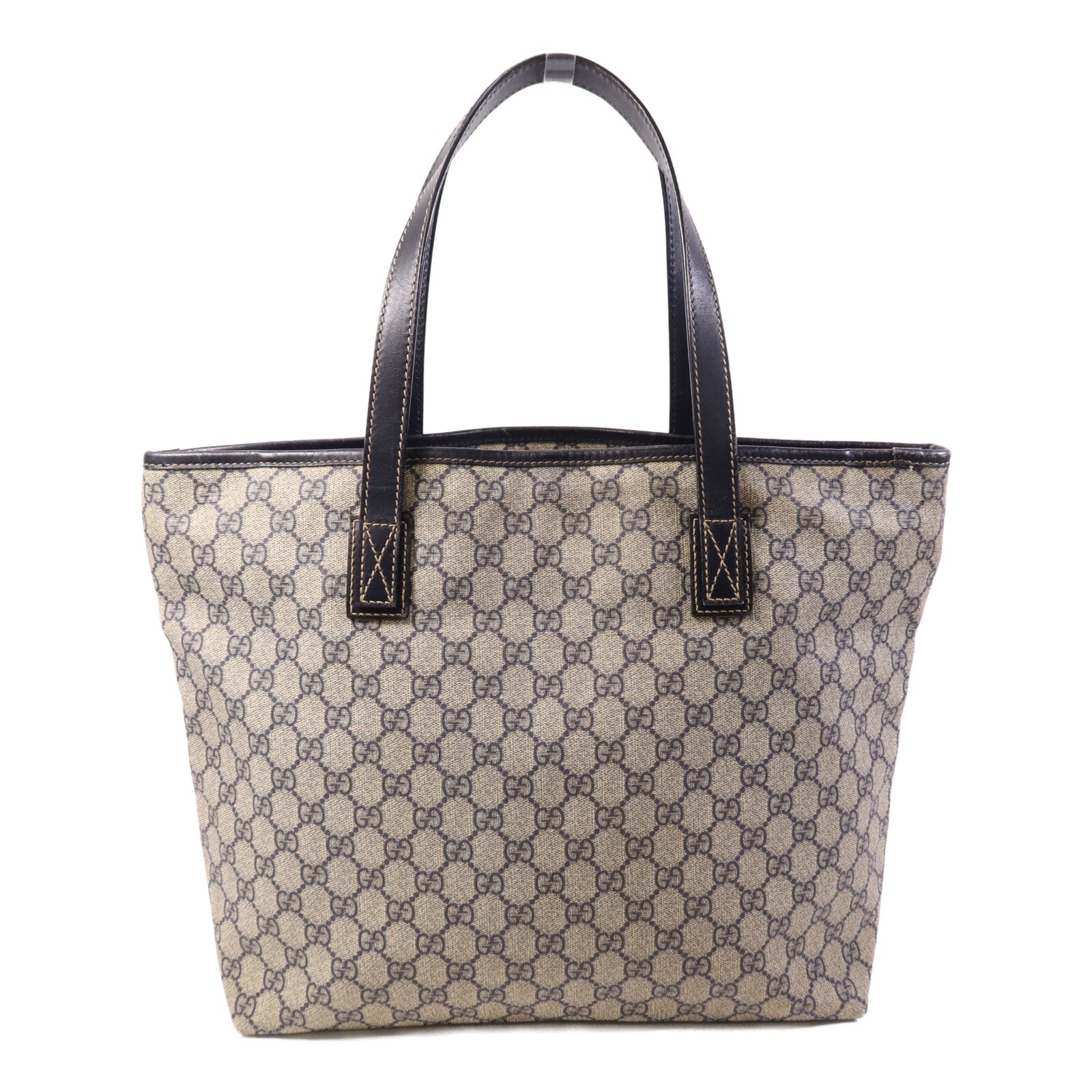 GUCCI 塗層帆布Tote Bag銀扣手挽袋