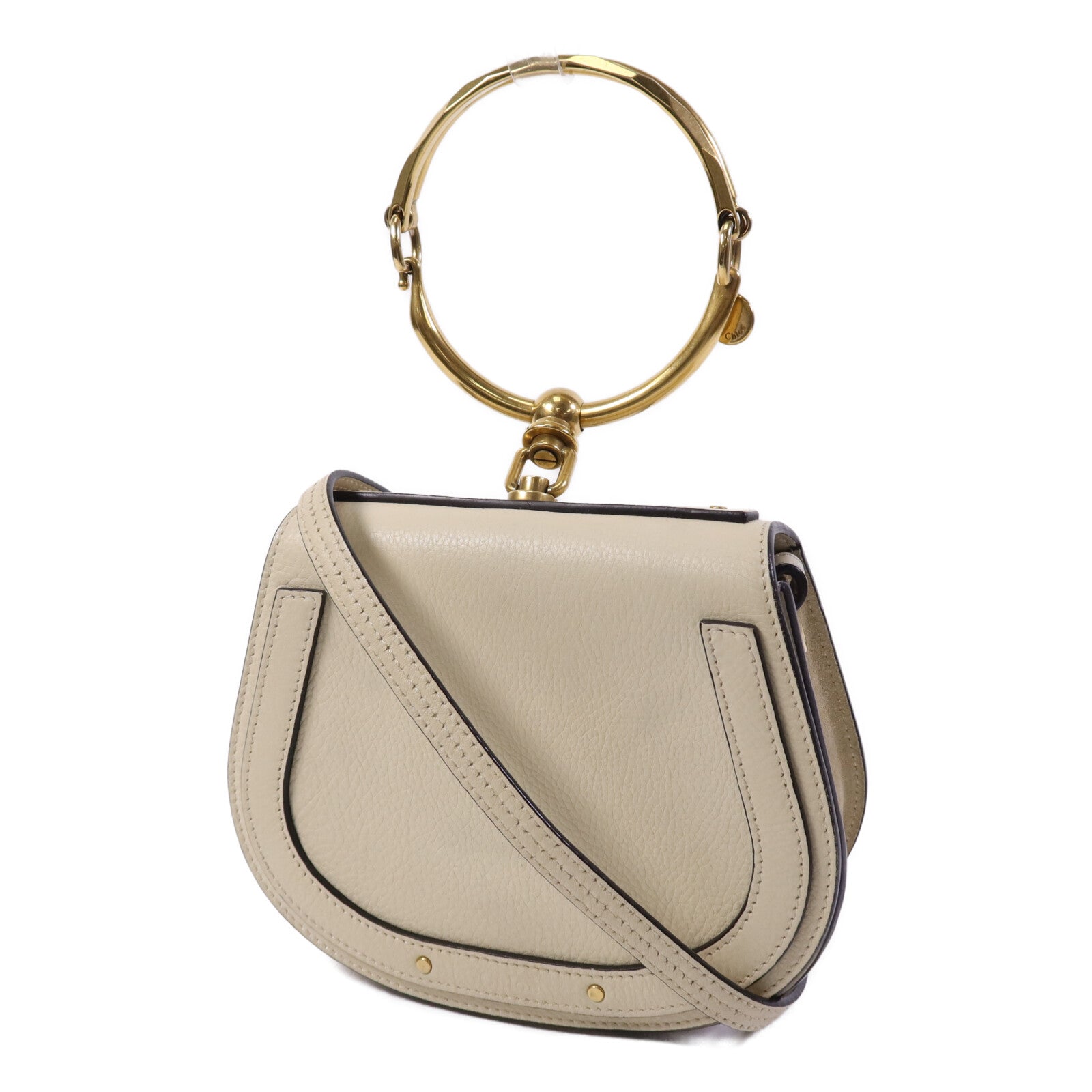 Chloe 牛皮皮革Nile金扣手挽肩背兩用袋