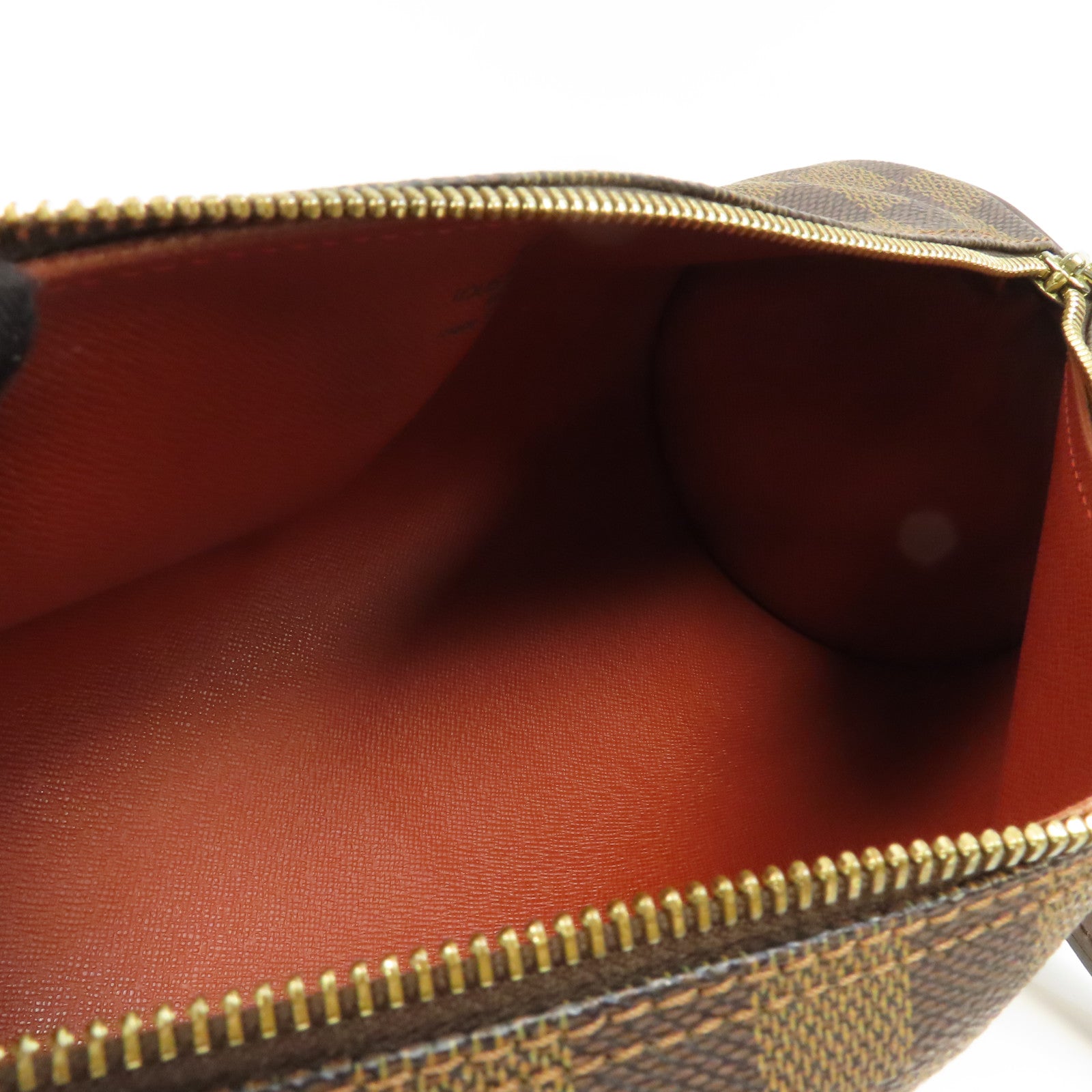 LOUIS VUITTON Damier Papillon PM金扣肩背袋啡色