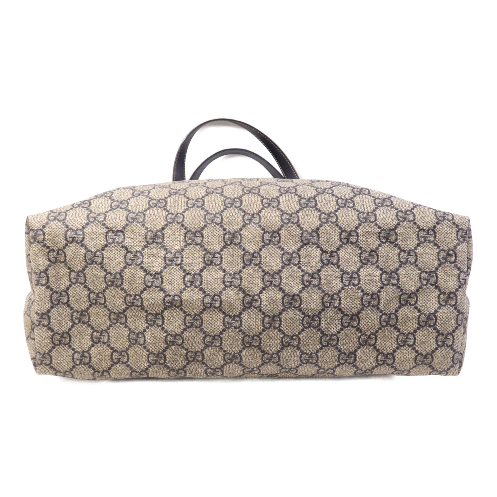 GUCCI 塗層帆布Tote Bag銀扣手挽袋