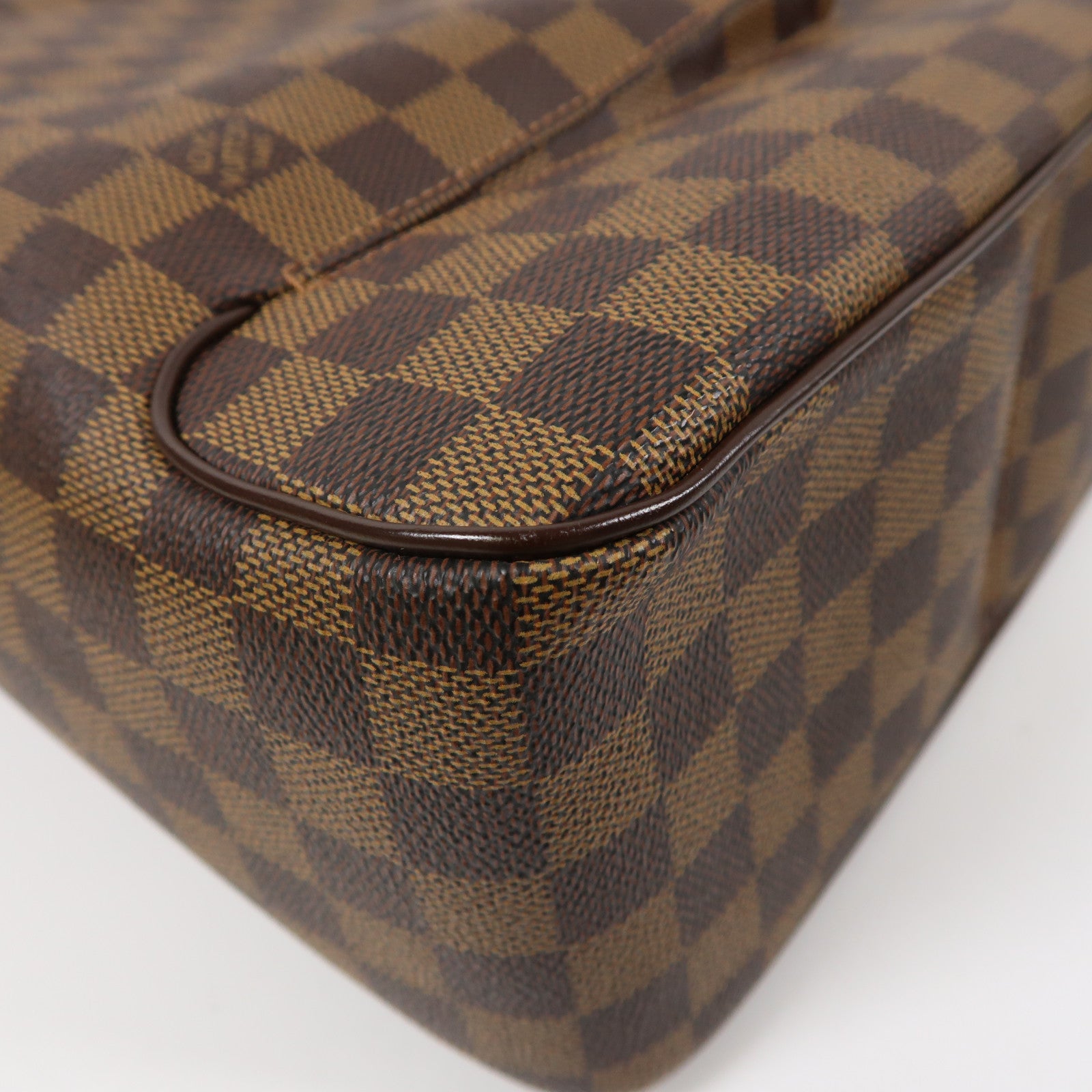 LOUIS VUITTON Damier Ebene Oraf MM金扣肩背袋啡色
