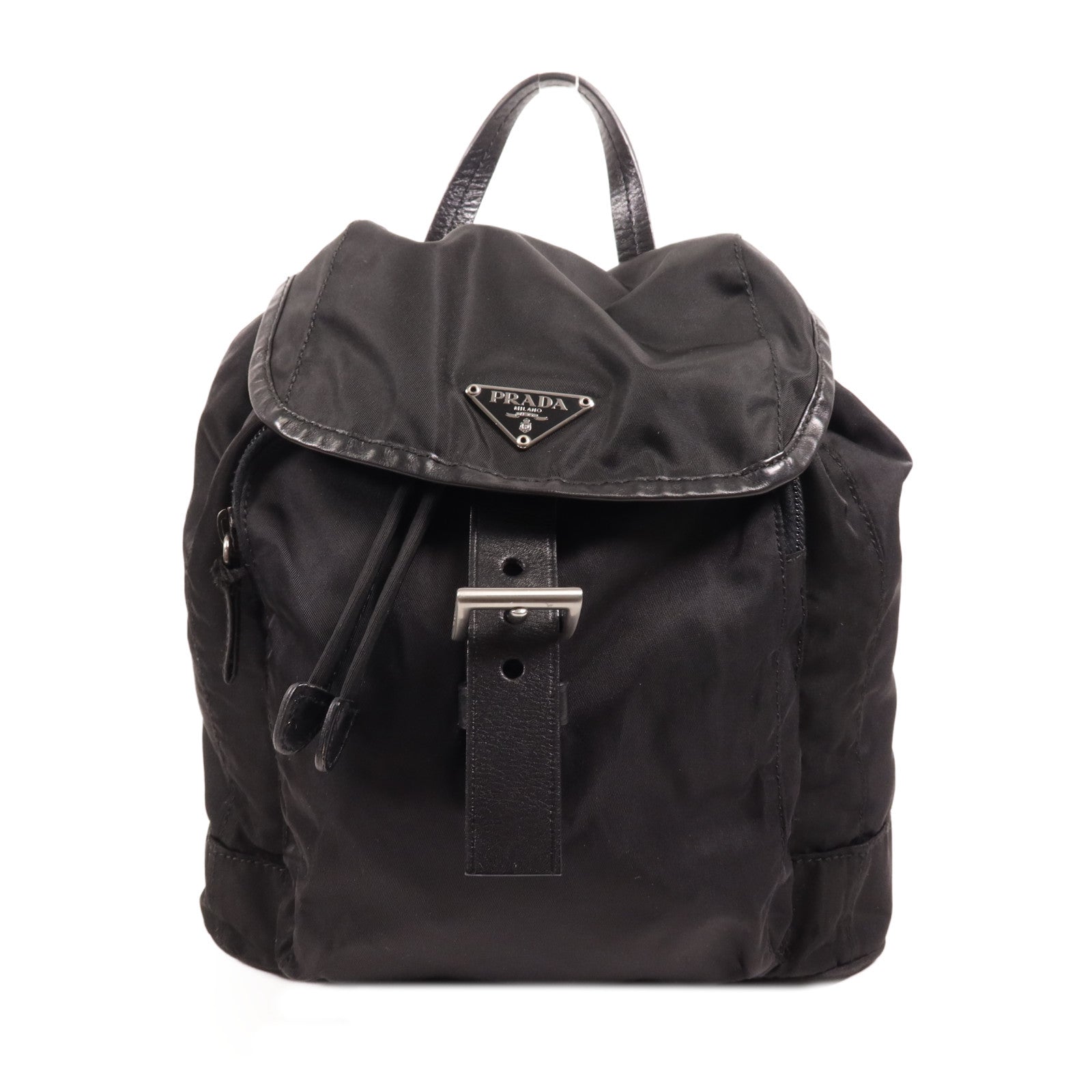 PRADA 尼龍Rucksack銀扣背包